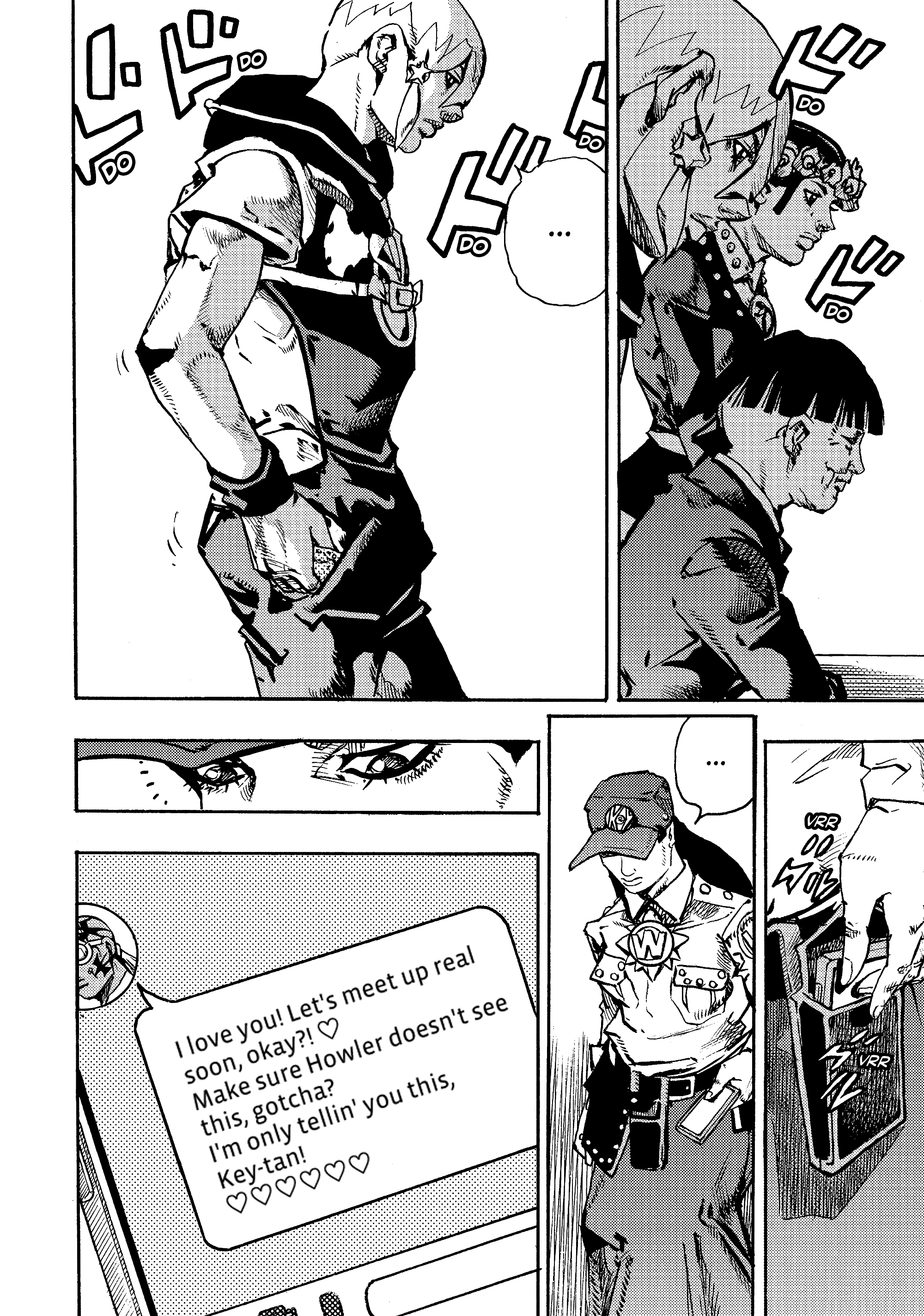 Halaman dari JoJo's Bizarre Adventure, Part 9:  The JOJOLands Chapter 26