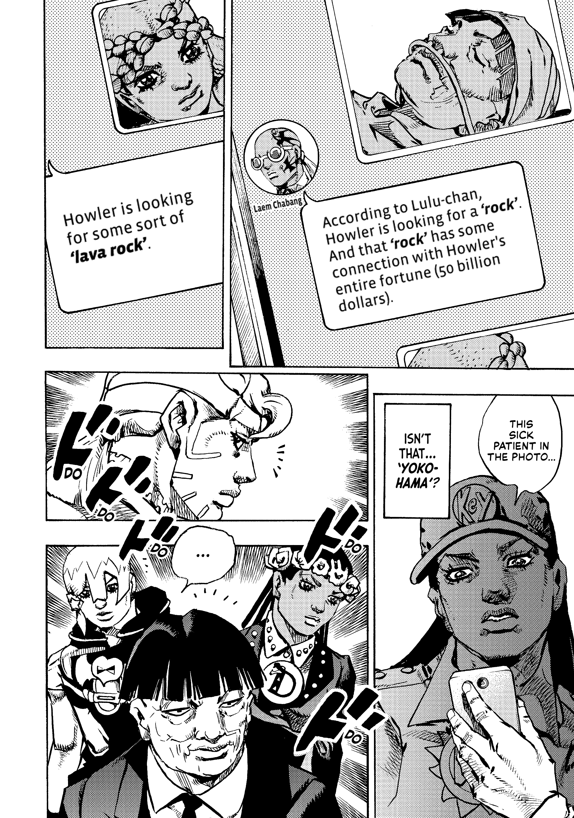 Halaman dari JoJo's Bizarre Adventure, Part 9:  The JOJOLands Chapter 26