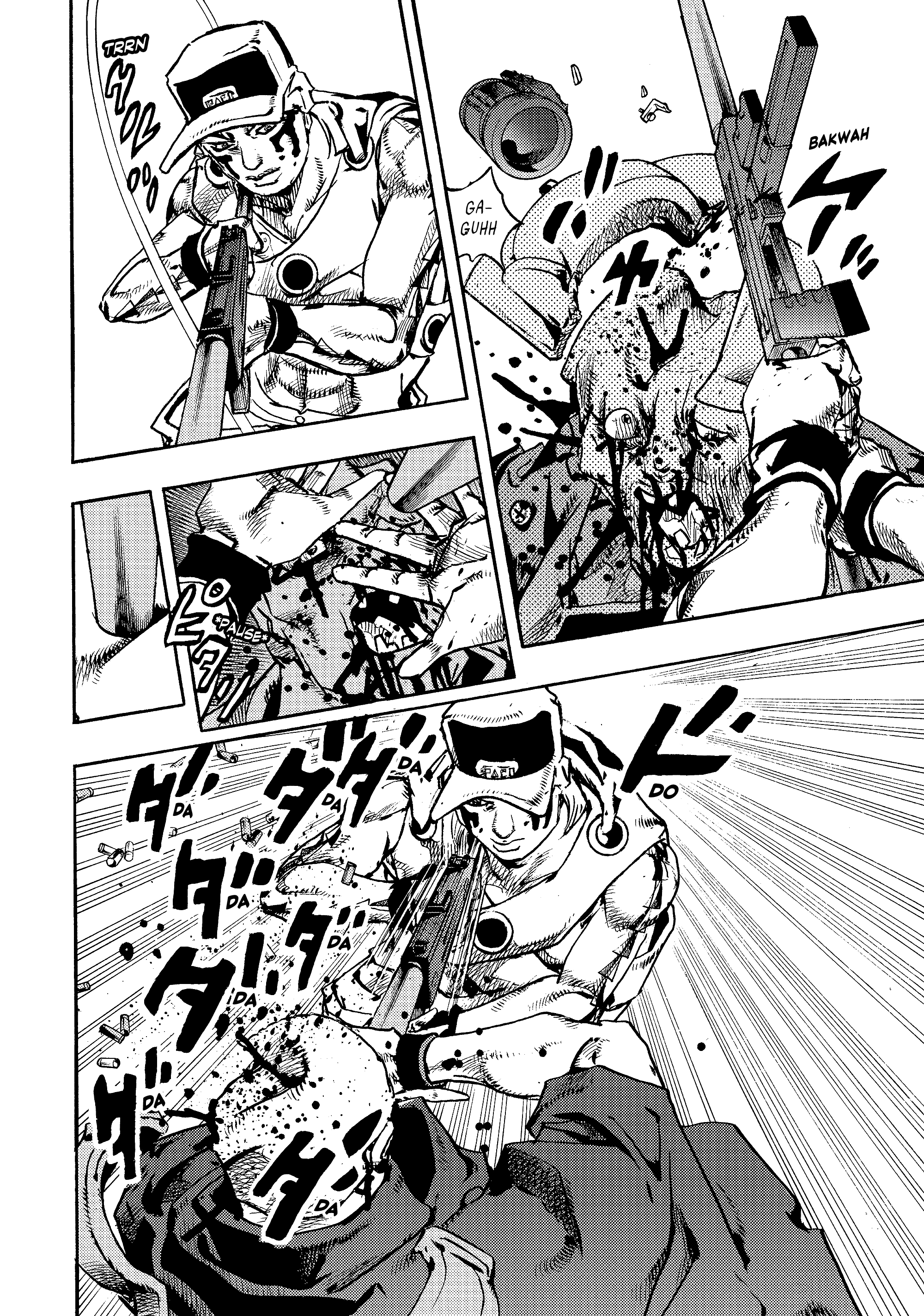 Halaman dari JoJo's Bizarre Adventure, Part 9:  The JOJOLands Chapter 26