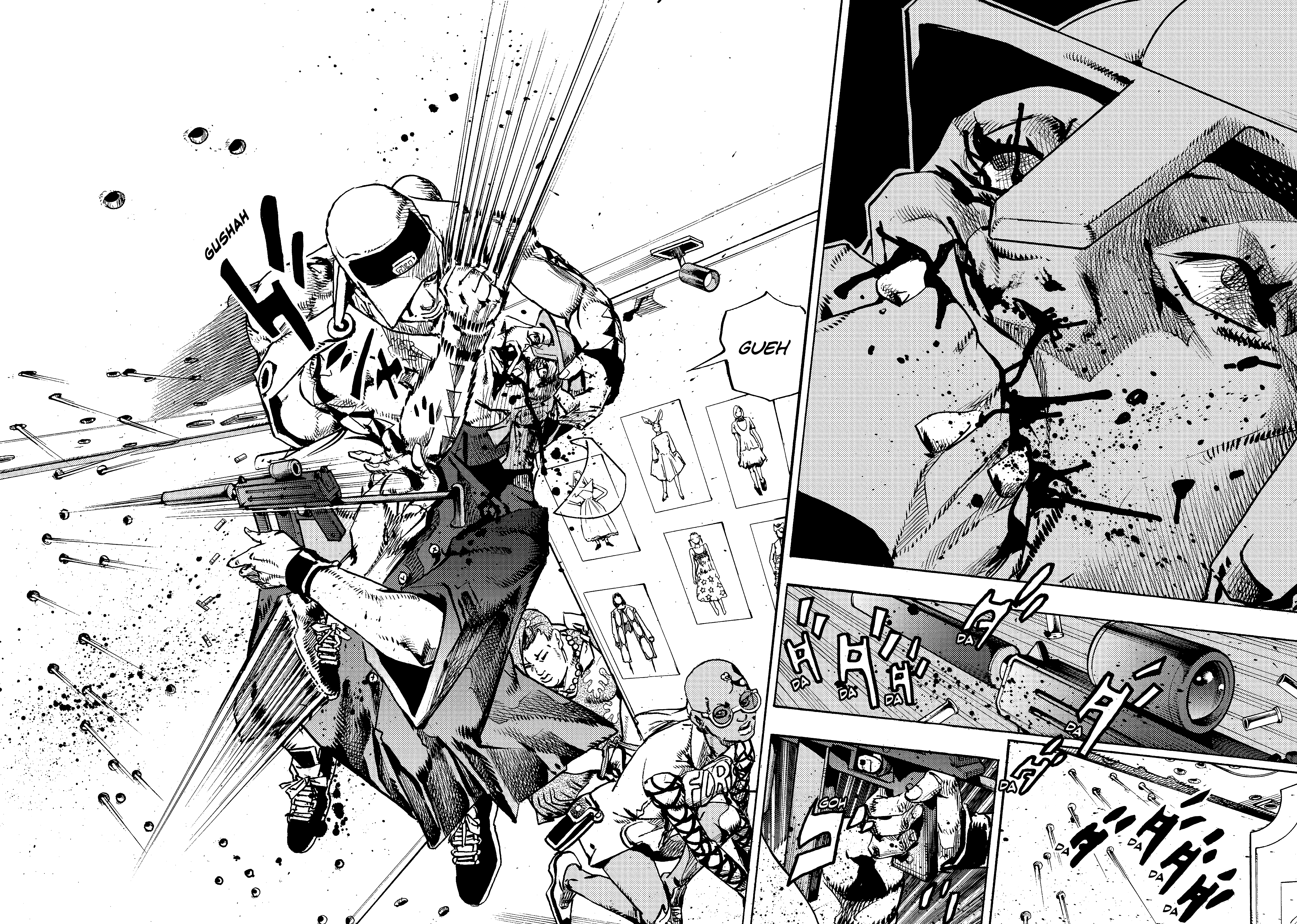 Halaman dari JoJo's Bizarre Adventure, Part 9:  The JOJOLands Chapter 26