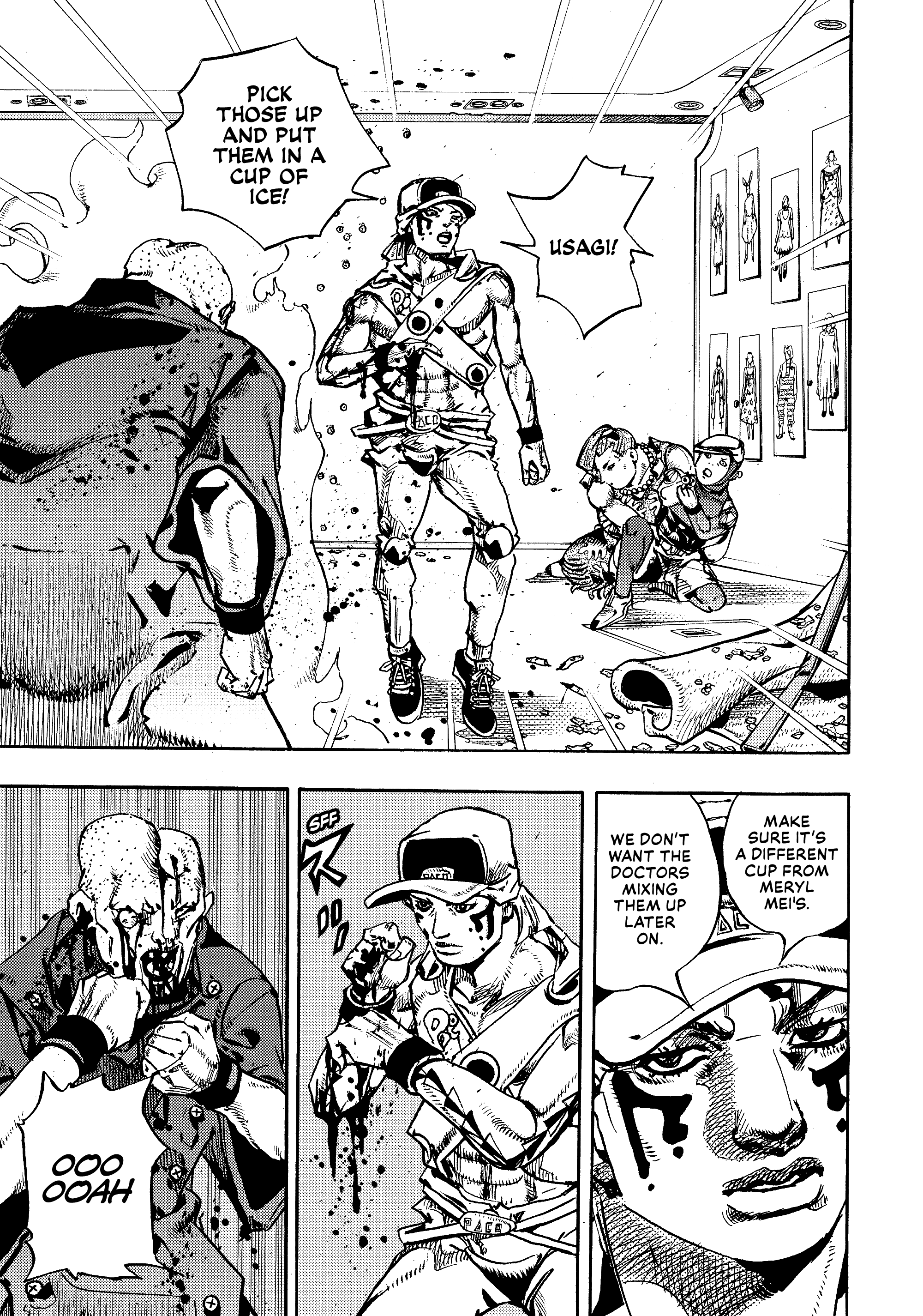 Halaman dari JoJo's Bizarre Adventure, Part 9:  The JOJOLands Chapter 26