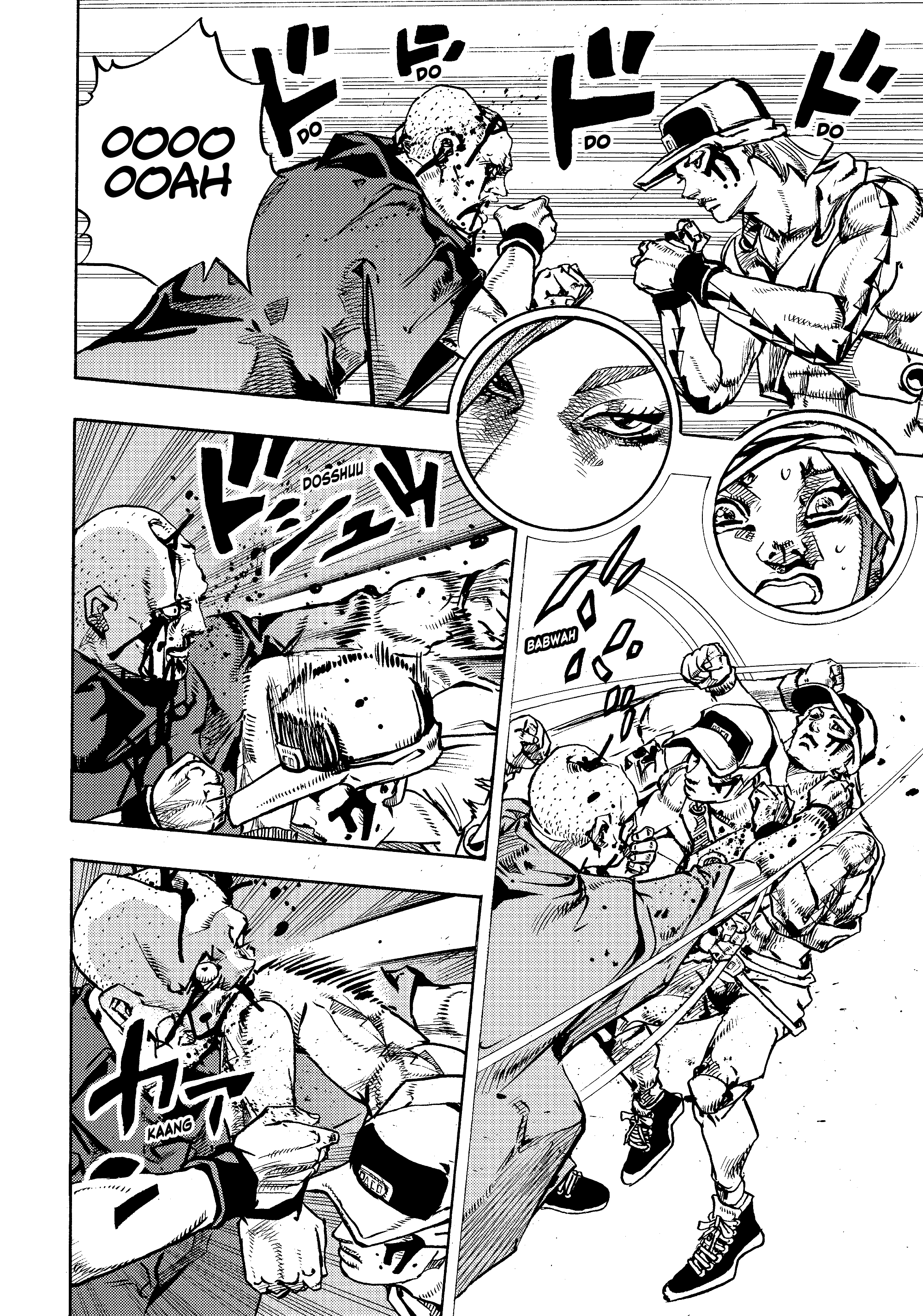 Halaman dari JoJo's Bizarre Adventure, Part 9:  The JOJOLands Chapter 26