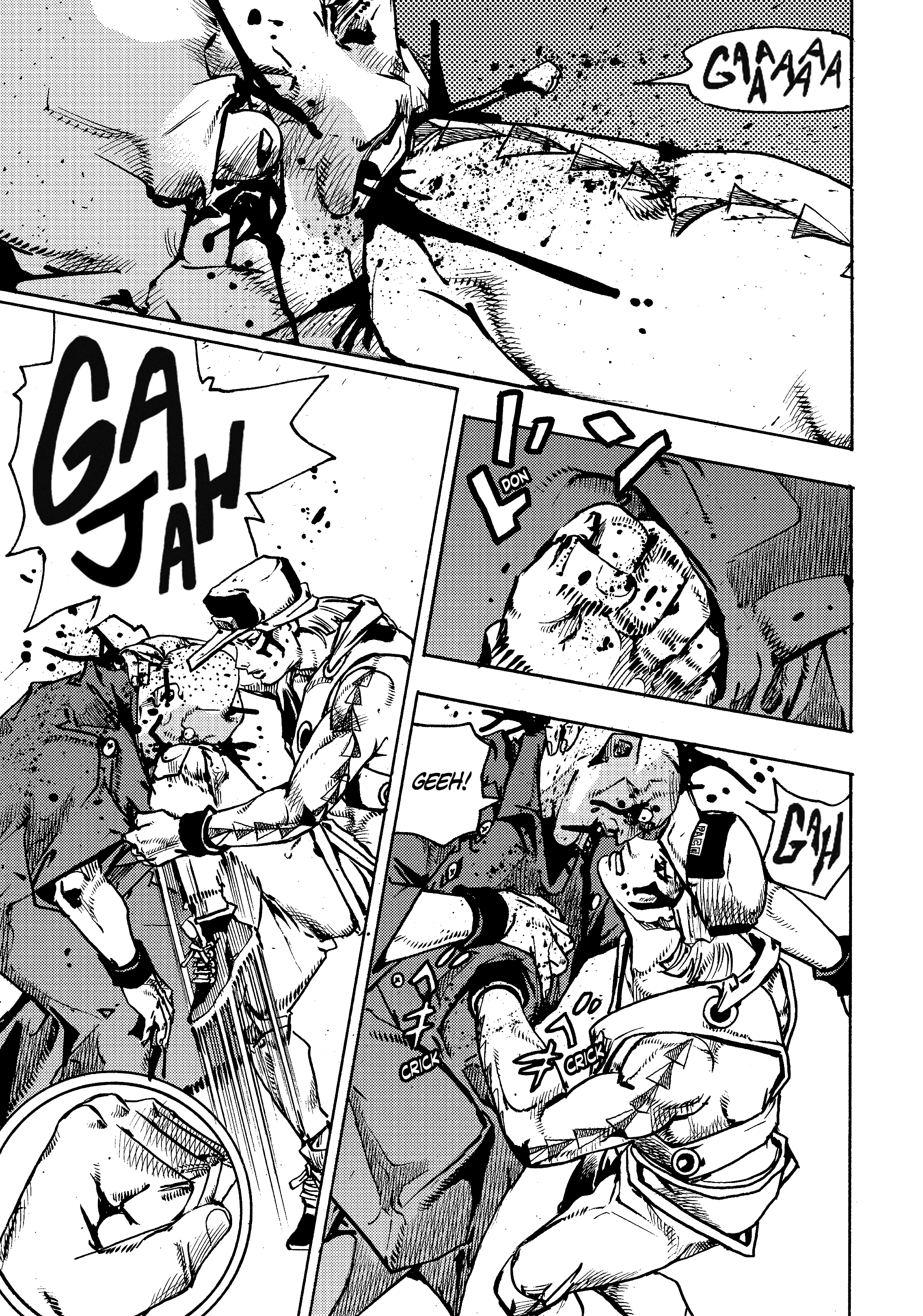 Halaman dari JoJo's Bizarre Adventure, Part 9:  The JOJOLands Chapter 26