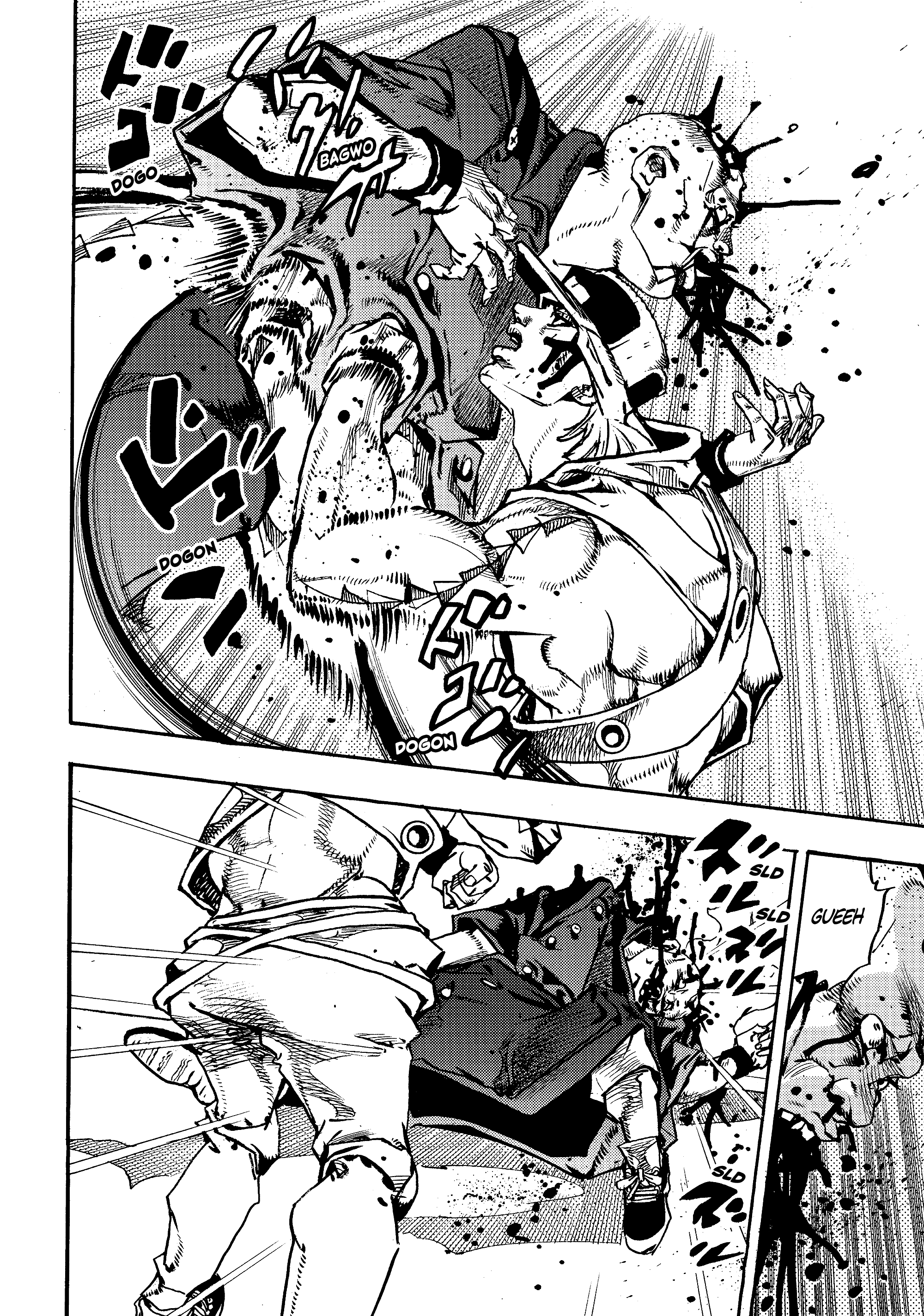 Halaman dari JoJo's Bizarre Adventure, Part 9:  The JOJOLands Chapter 26
