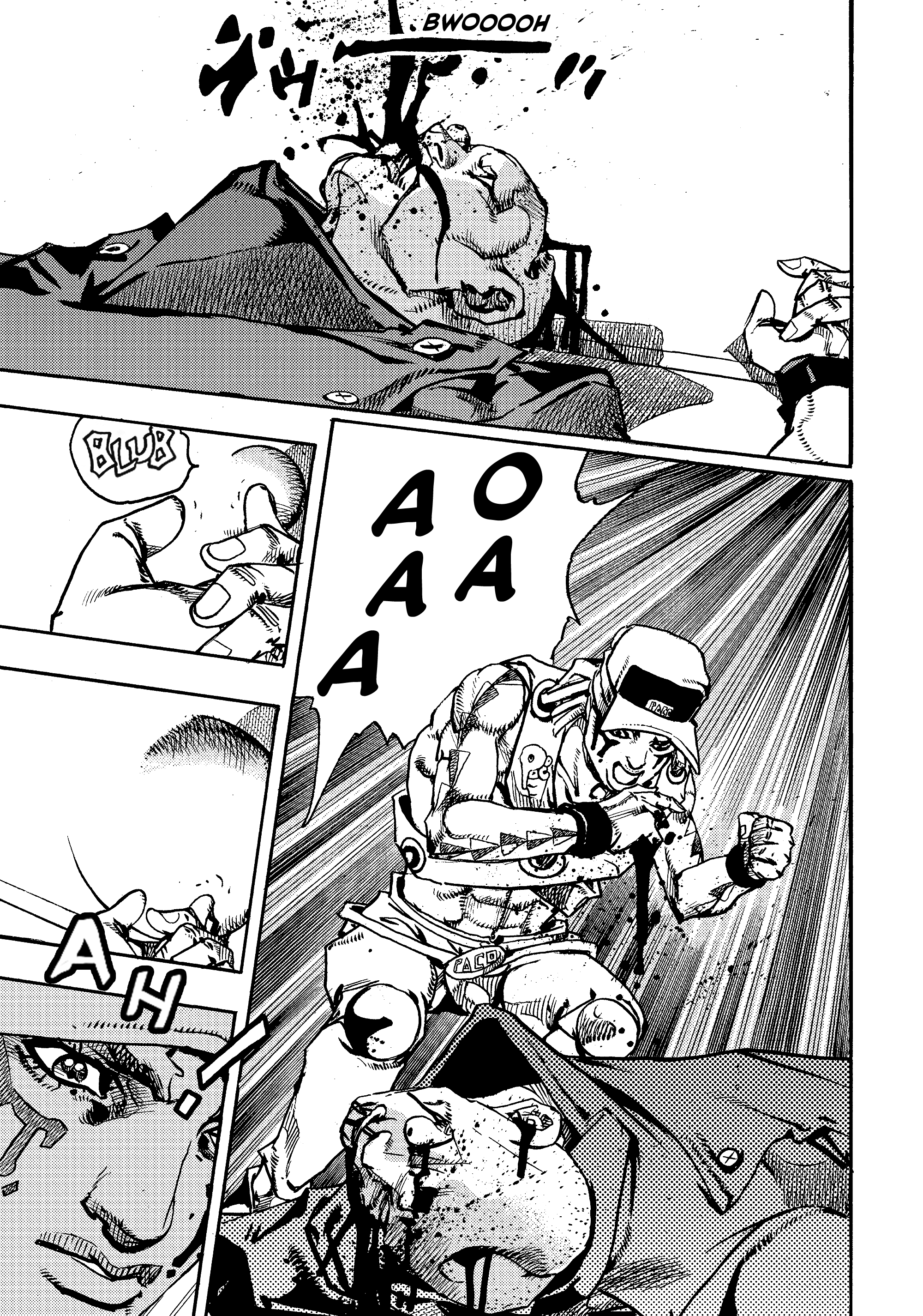 Halaman dari JoJo's Bizarre Adventure, Part 9:  The JOJOLands Chapter 26