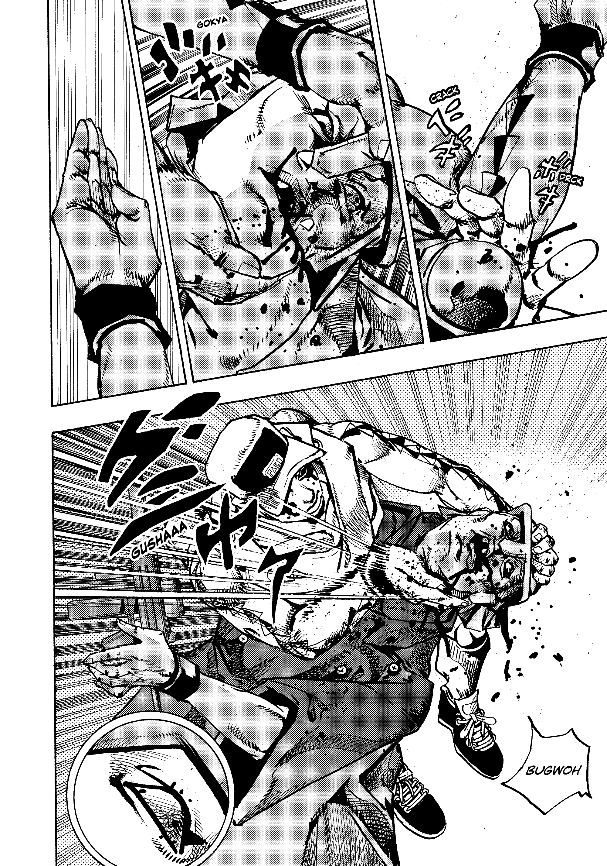 Halaman dari JoJo's Bizarre Adventure, Part 9:  The JOJOLands Chapter 26