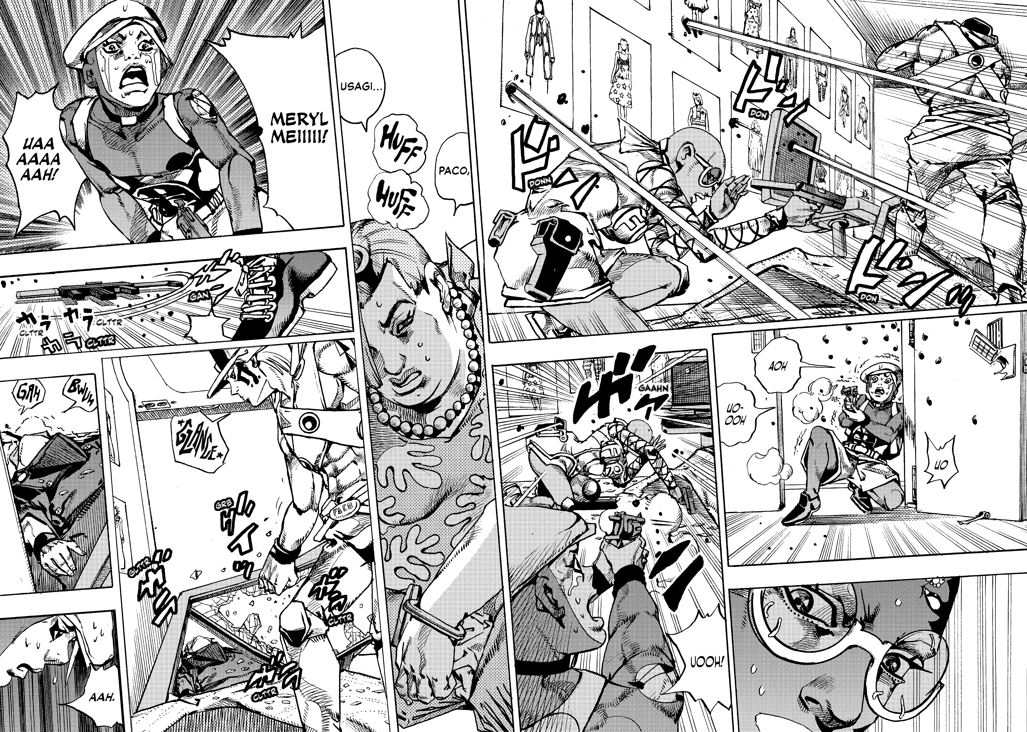 Halaman dari JoJo's Bizarre Adventure, Part 9:  The JOJOLands Chapter 26