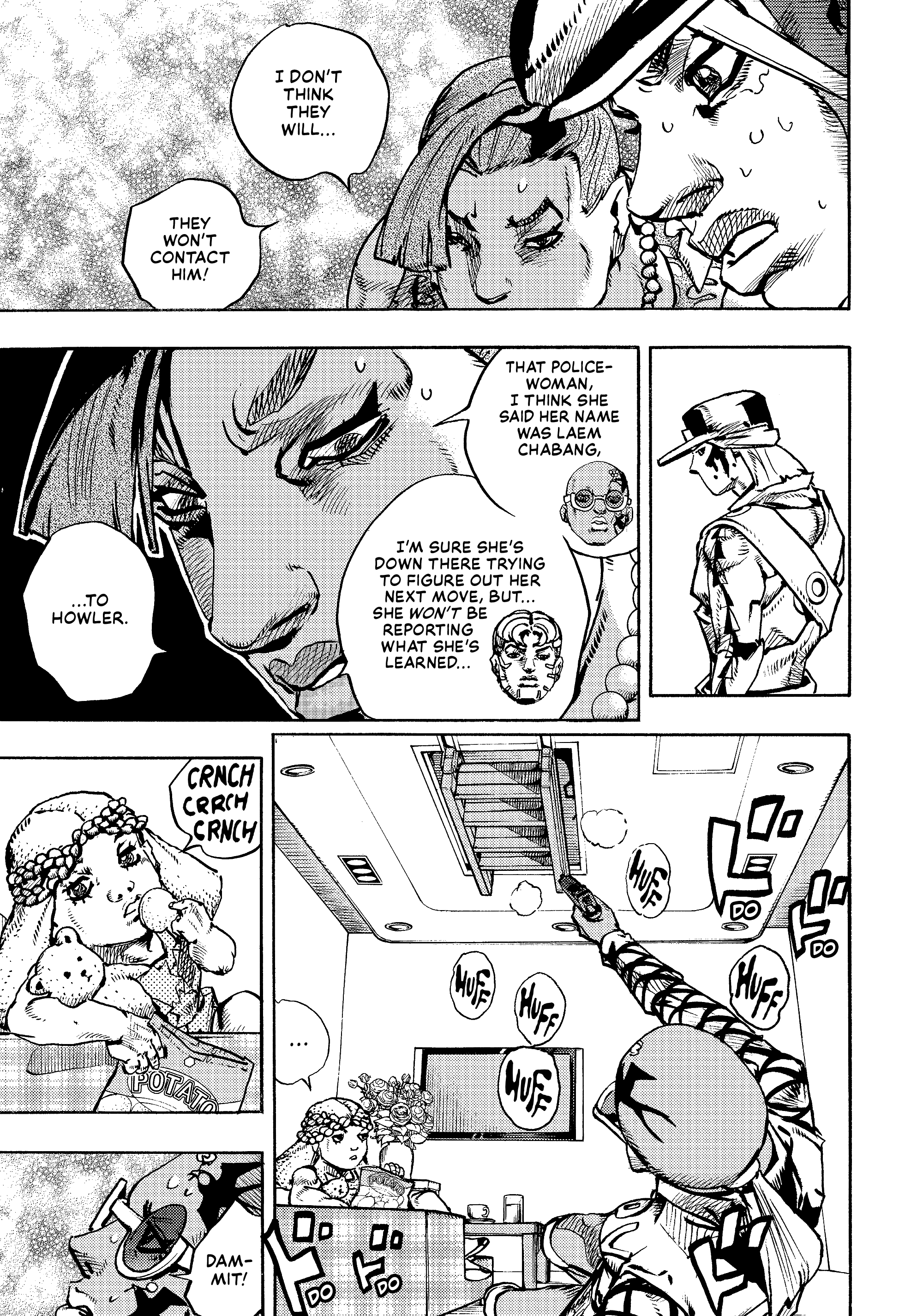 Halaman dari JoJo's Bizarre Adventure, Part 9:  The JOJOLands Chapter 26