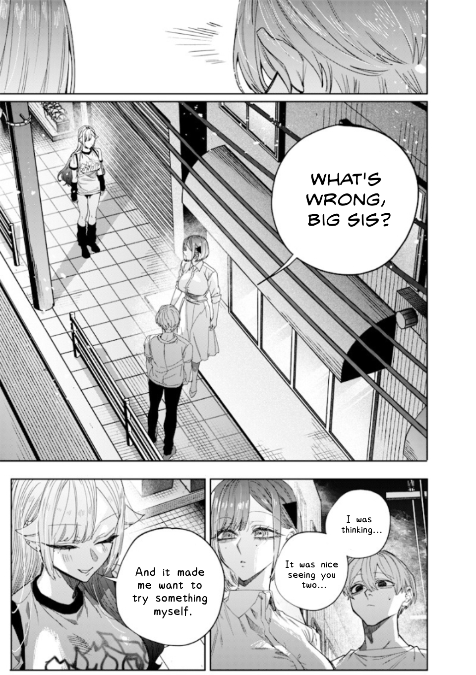 Halaman dari Namaiki na Gal Ane wo Wakaraseru Hanashi Chapter 49