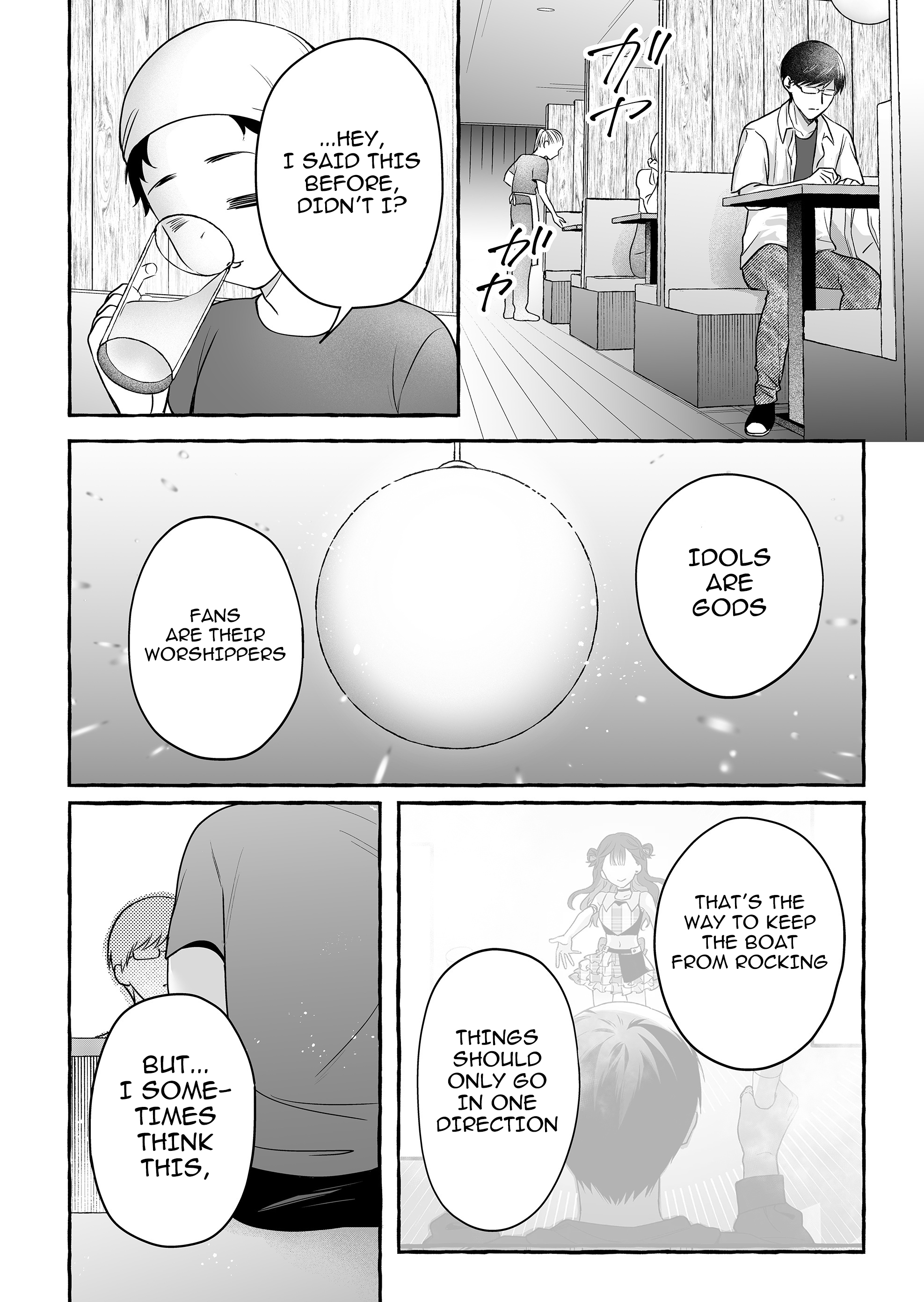 Halaman dari Damedol to Sekai ni Hitori Dake no Fan Chapter 47