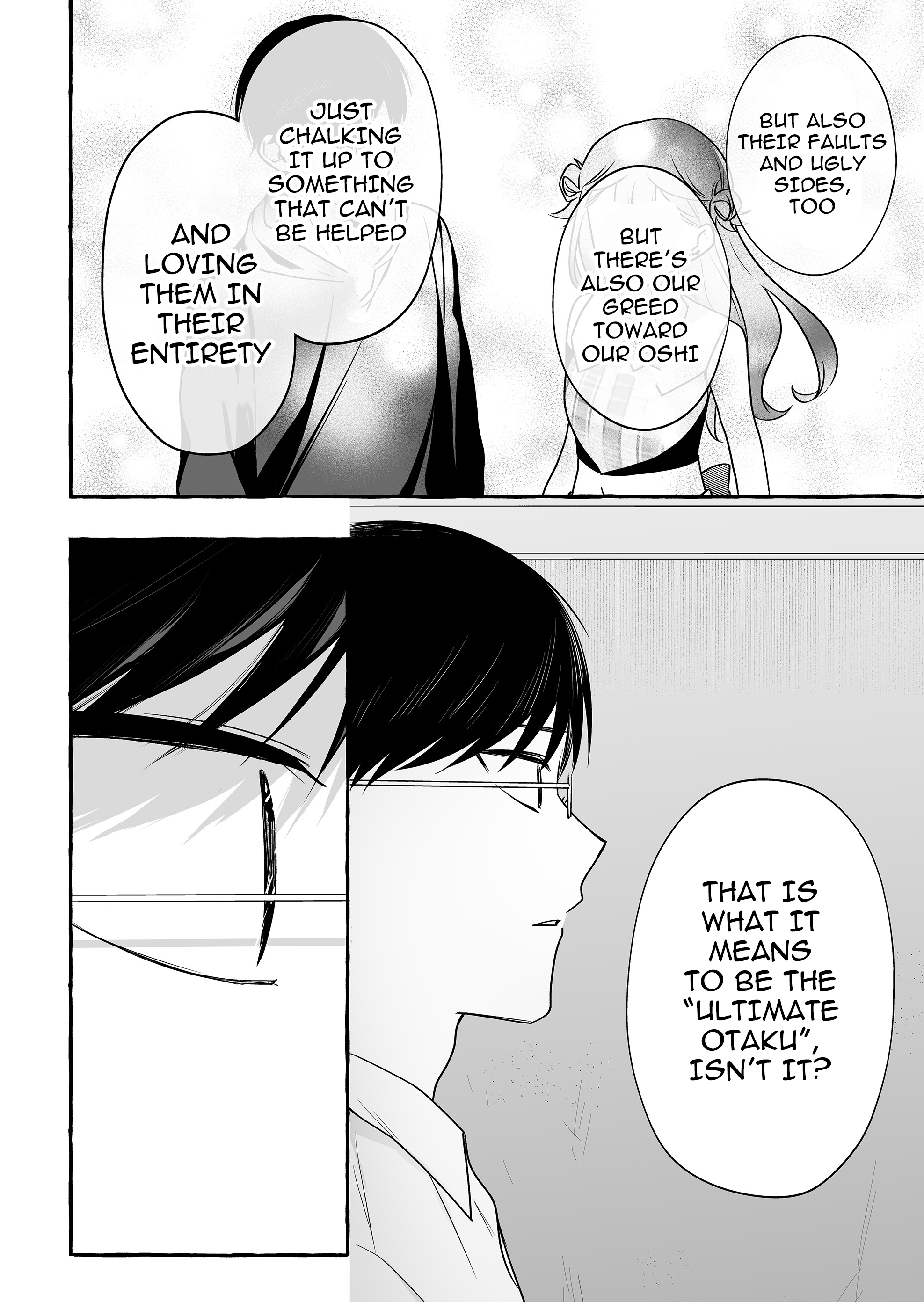 Halaman dari Damedol to Sekai ni Hitori Dake no Fan Chapter 47