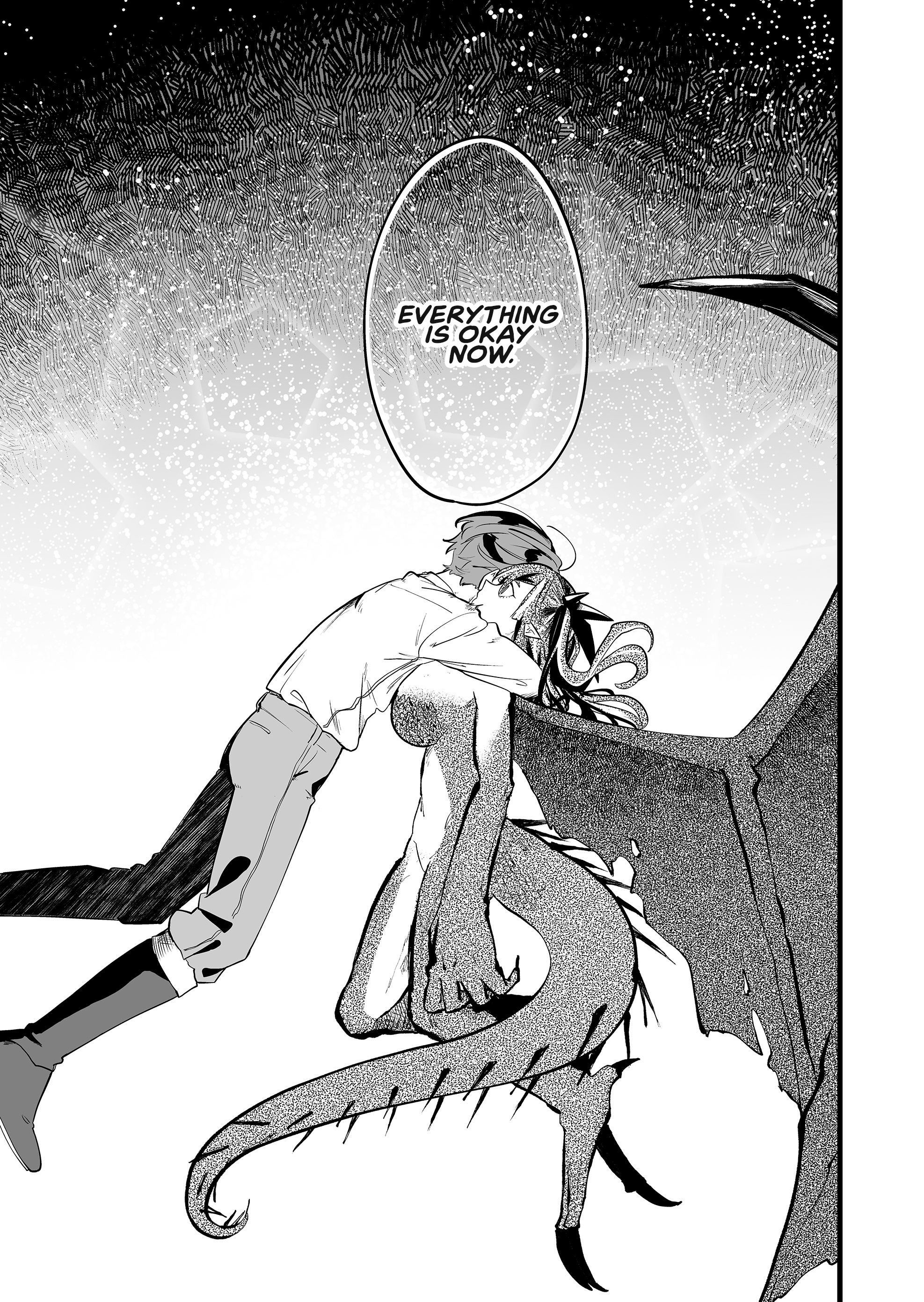 Halaman dari "Ano Toki Tasukete Itadaita Monster Musume desu." Isekai Ossan Kyoushi Totsuzen no Moteki ni Konwaku suru Chapter 40