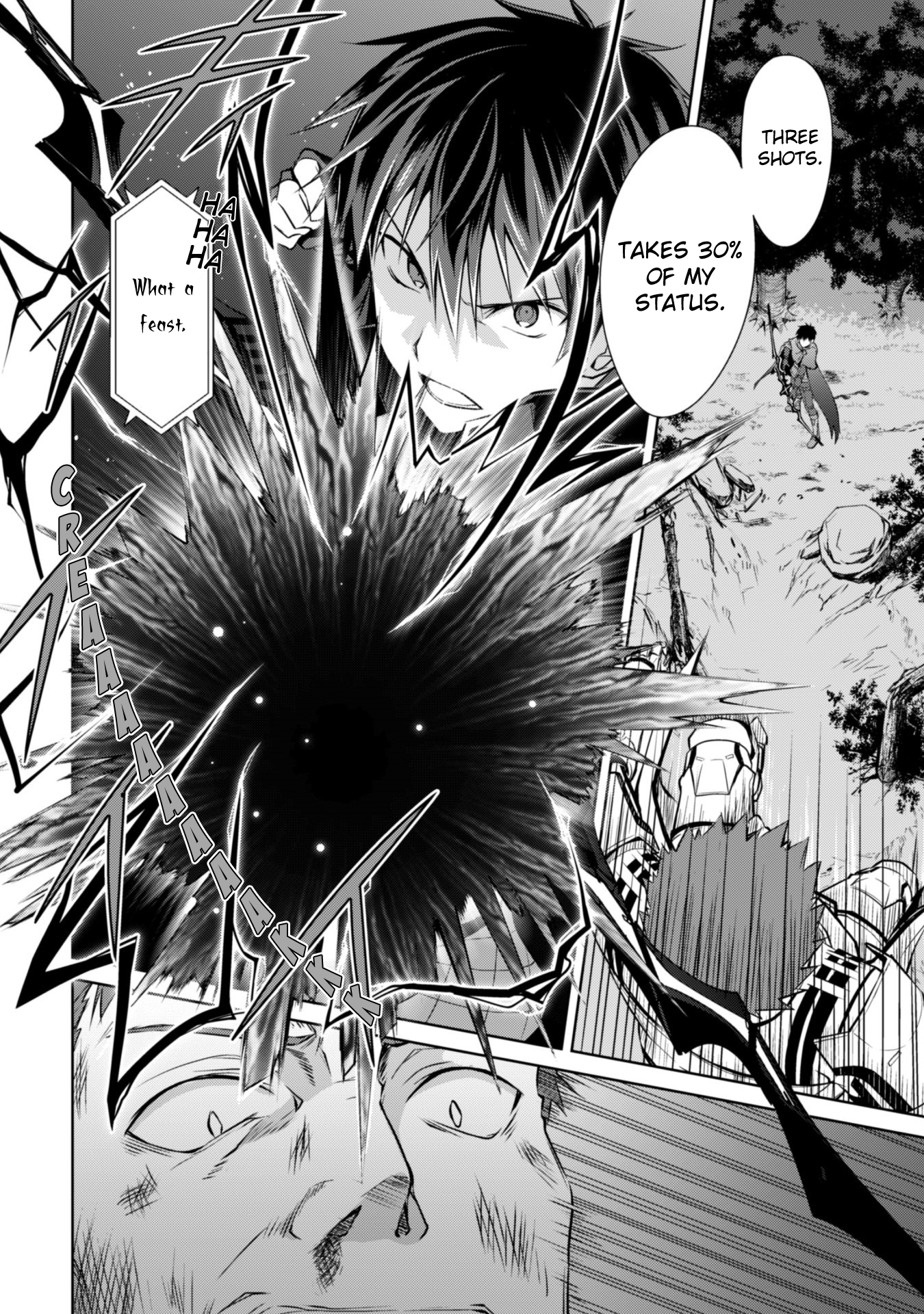 Halaman dari Boushoku no Berserk ~Ore dake Level to Iu Gainen wo Toppa suru~ Chapter 11