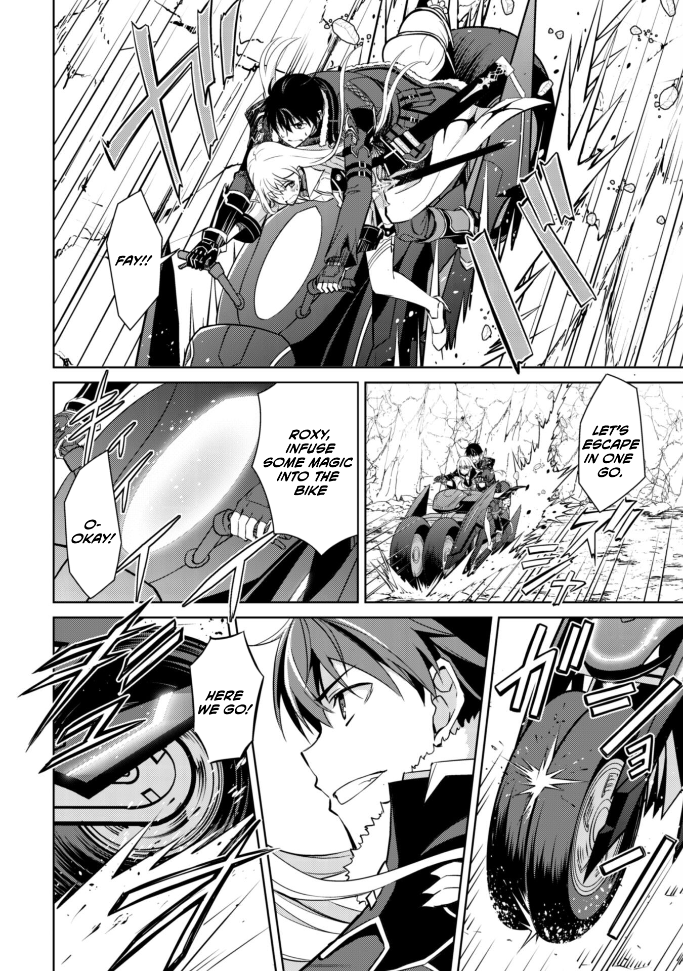 Halaman dari Boushoku no Berserk ~Ore dake Level to Iu Gainen wo Toppa suru~ Chapter 57