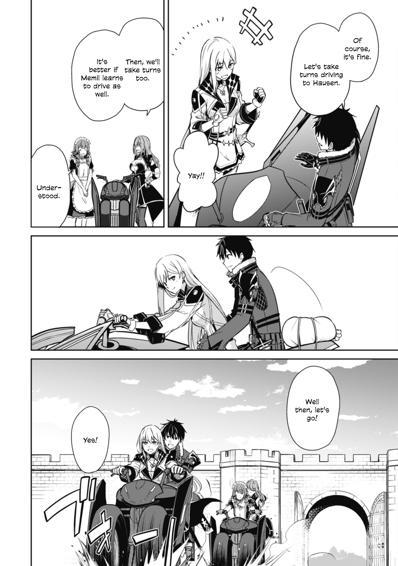 Halaman dari Boushoku no Berserk ~Ore dake Level to Iu Gainen wo Toppa suru~ Chapter 57