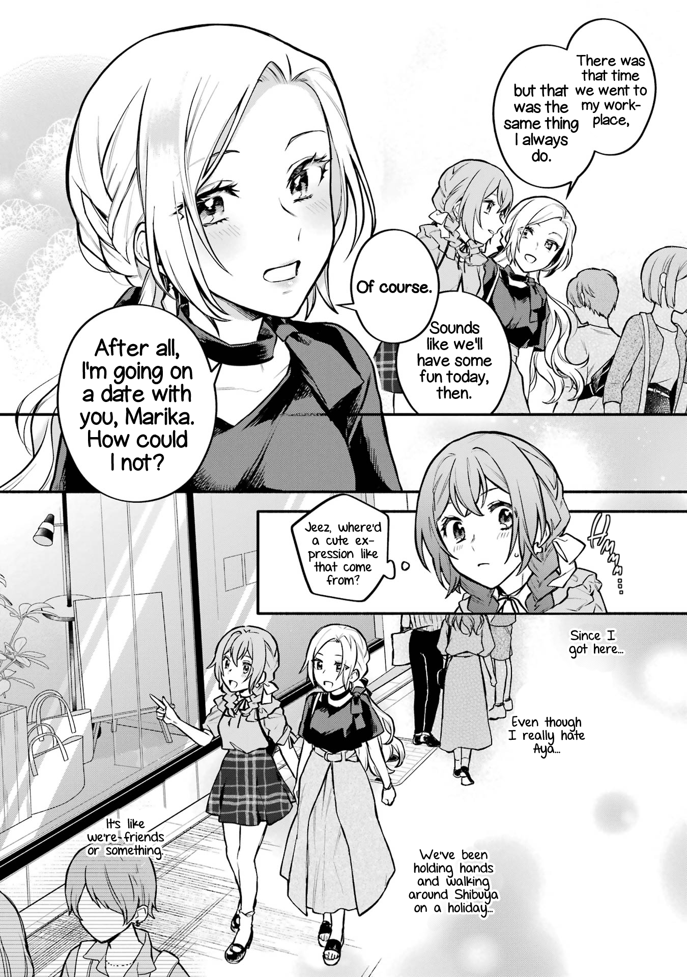 Halaman dari Onna Doushi toka Arienai desho to Iiharu Onnanoko wo, Hyakunichikan de Tetteiteki ni Otosu Yuri no Ohanashi Chapter 7