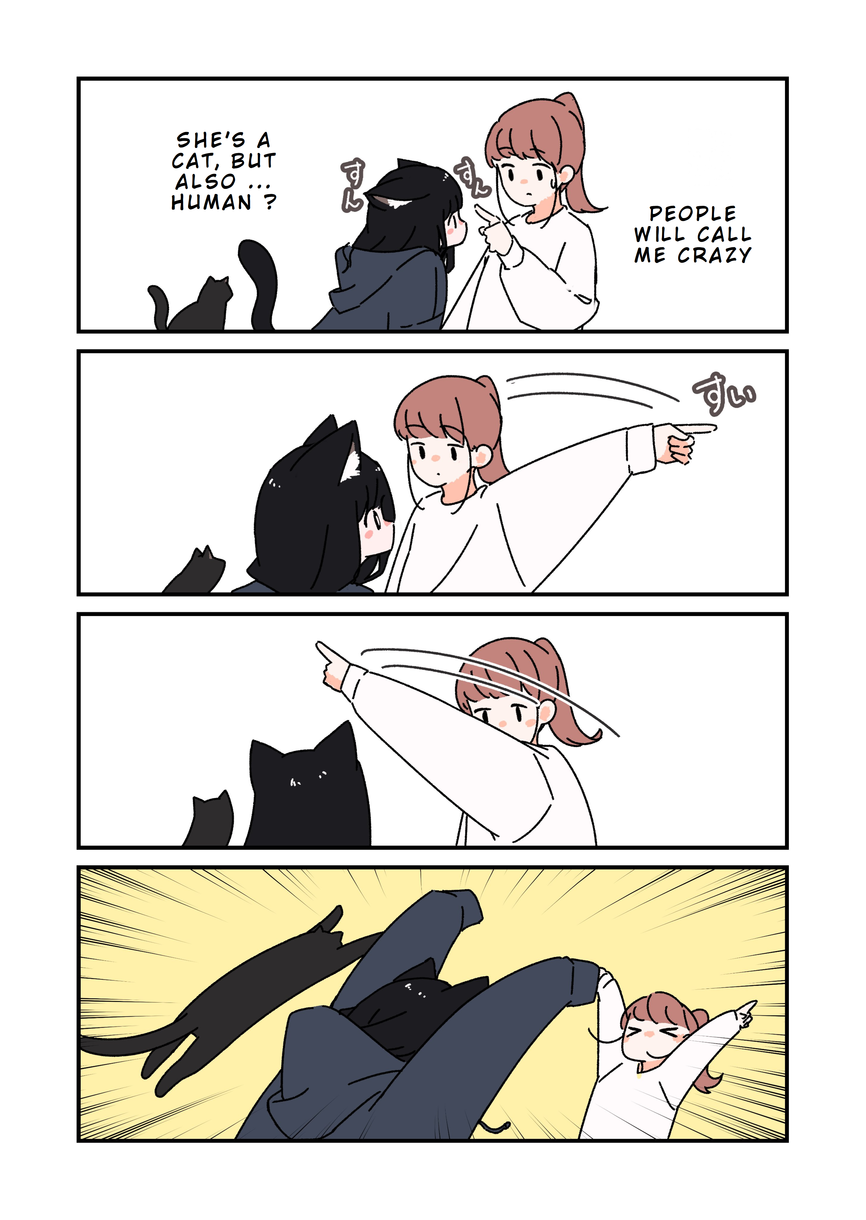 Halaman dari Uchi no Kuroneko, Onna no Ko Chapter 1