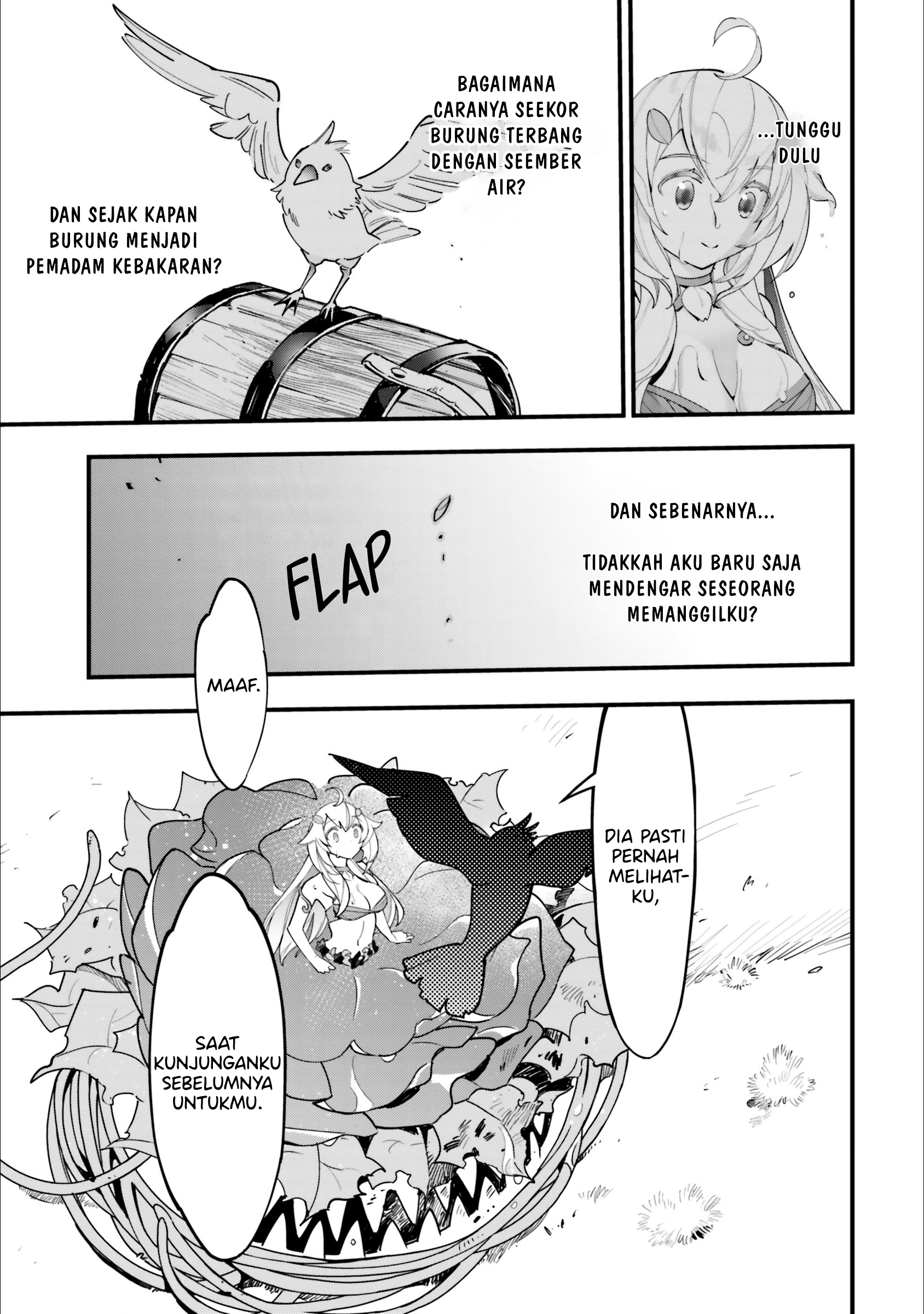 Shokubutsu Monster Musume Nikki: Seijo Datta Watashi ga Uragirareta Hate ni Alraune ni Tensei shiteshimatta node, Korekara wa Kougousei wo Shinagara Shizuka ni Shokubutsu Life wo Sugoshimasu Chapter 13 - halaman 16