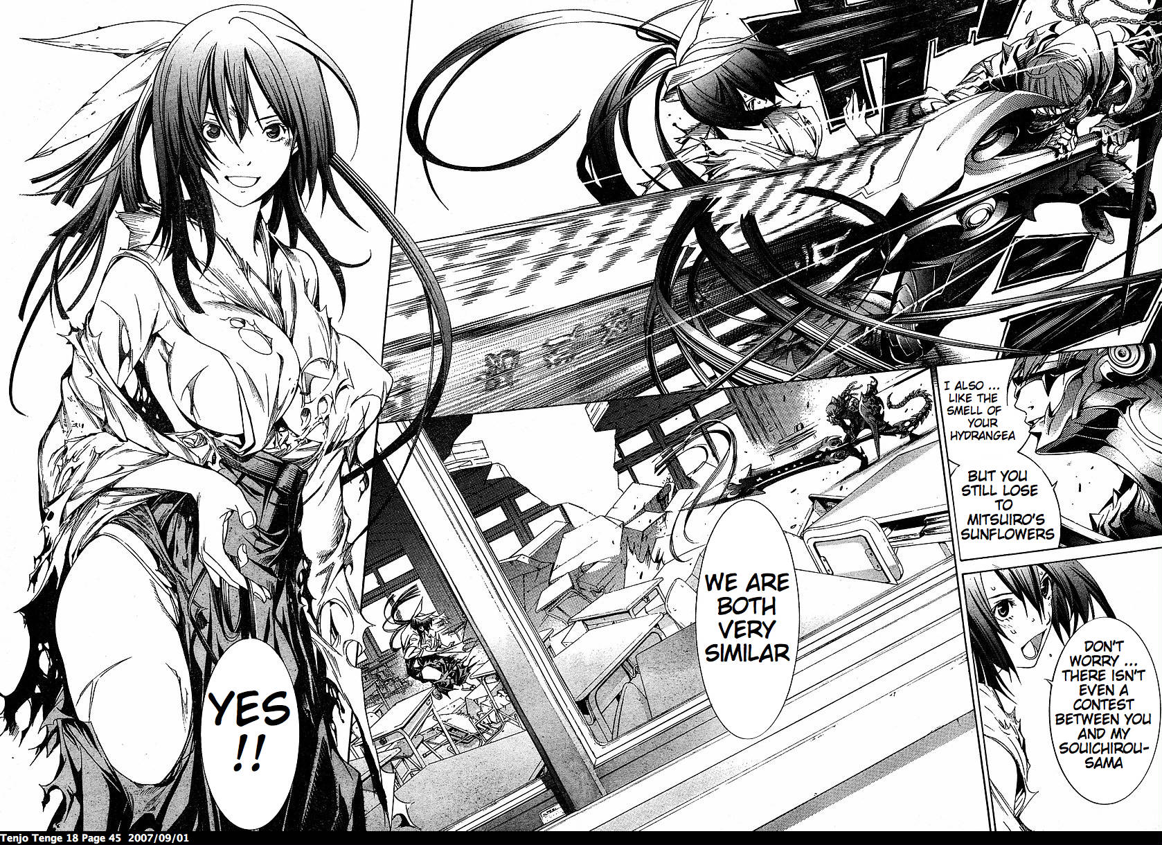 Halaman dari Tenjou Tenge Chapter 107