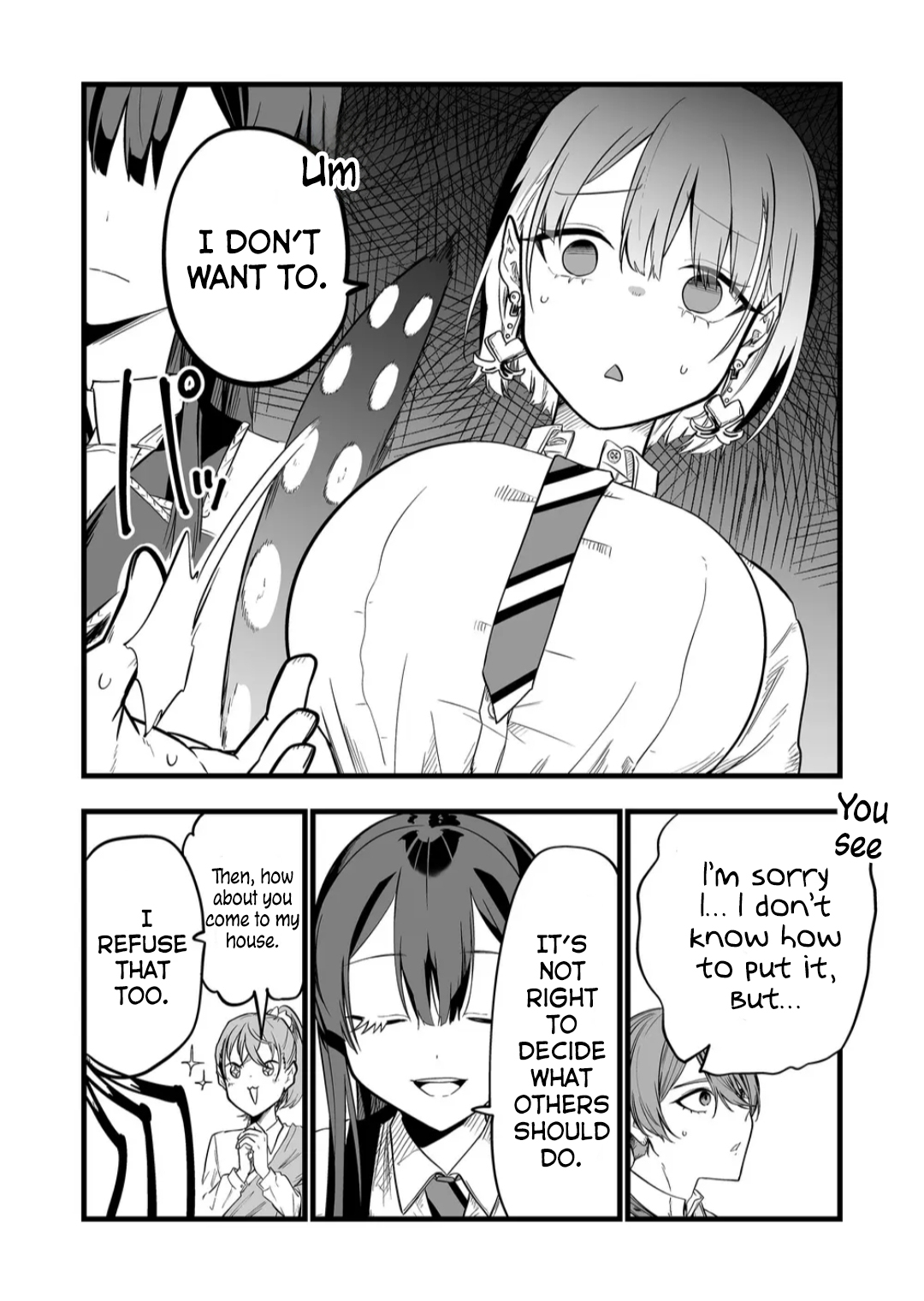 Halaman dari "Ano Toki Tasukete Itadaita Monster Musume desu." Isekai Ossan Kyoushi Totsuzen no Moteki ni Konwaku suru Chapter 7