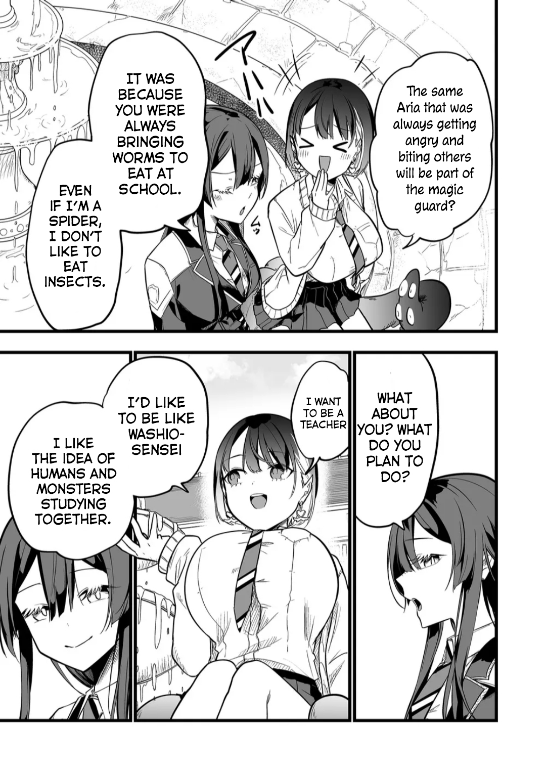Halaman dari "Ano Toki Tasukete Itadaita Monster Musume desu." Isekai Ossan Kyoushi Totsuzen no Moteki ni Konwaku suru Chapter 7
