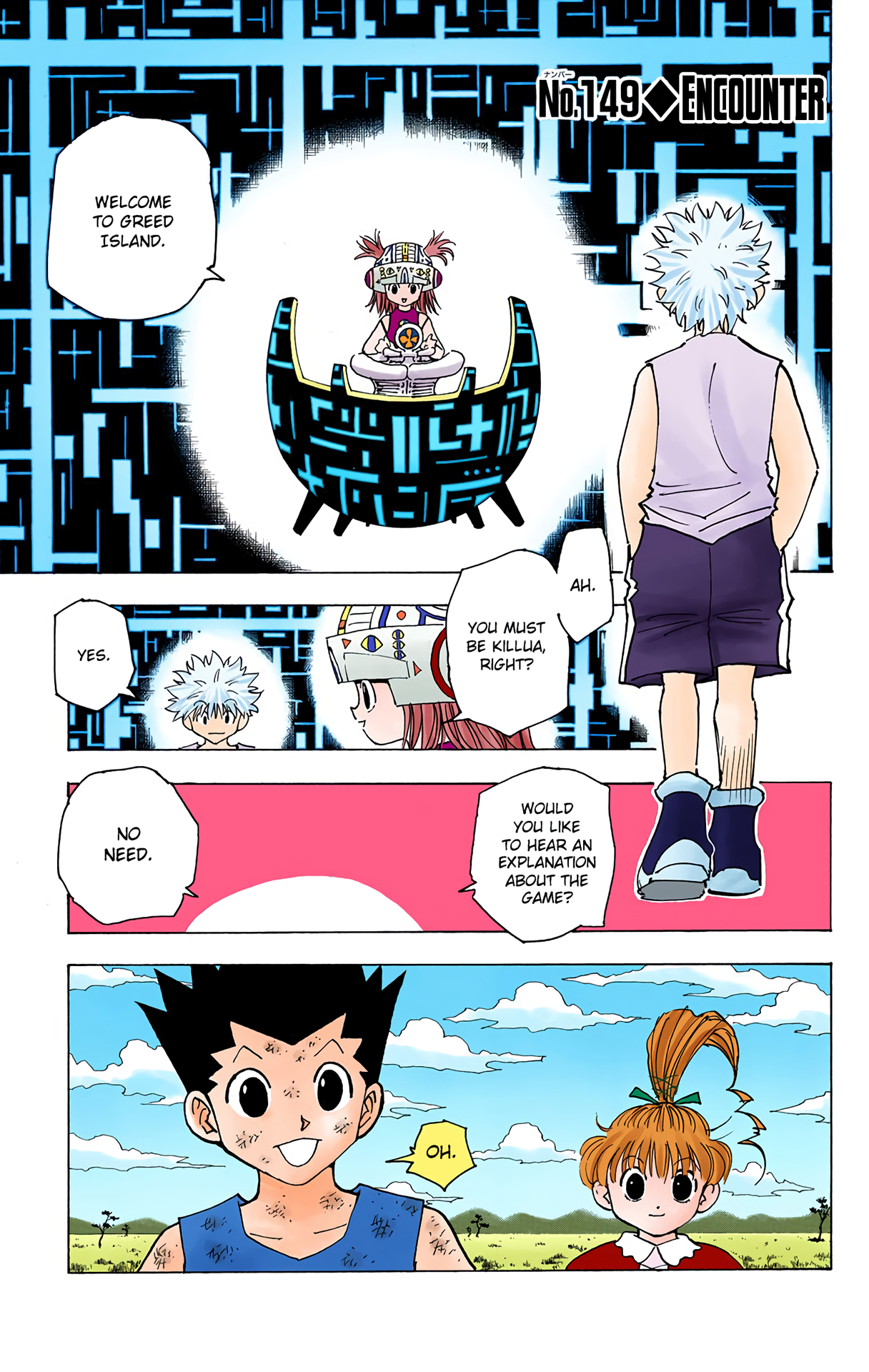 Halaman dari HUNTER x HUNTER (Official Colored) Chapter 149