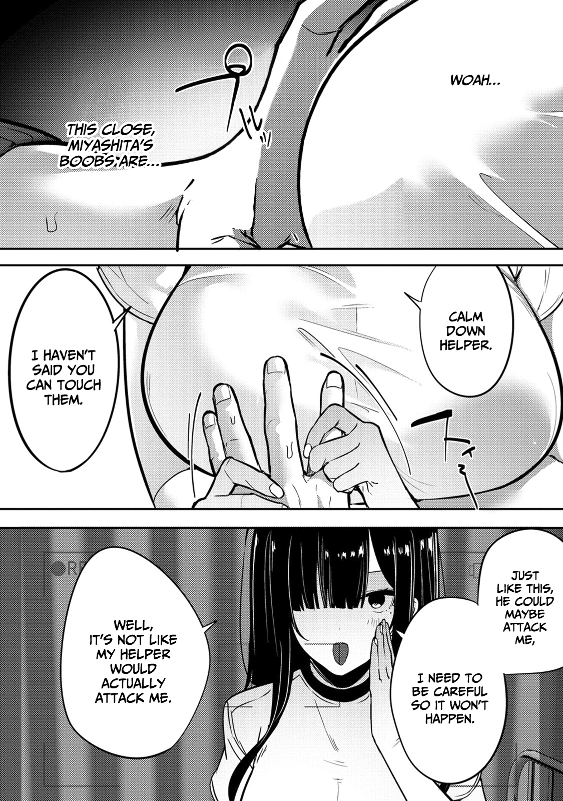 Halaman dari Mukuchina Miyashita-san no Shikiyoku Channel Chapter 3