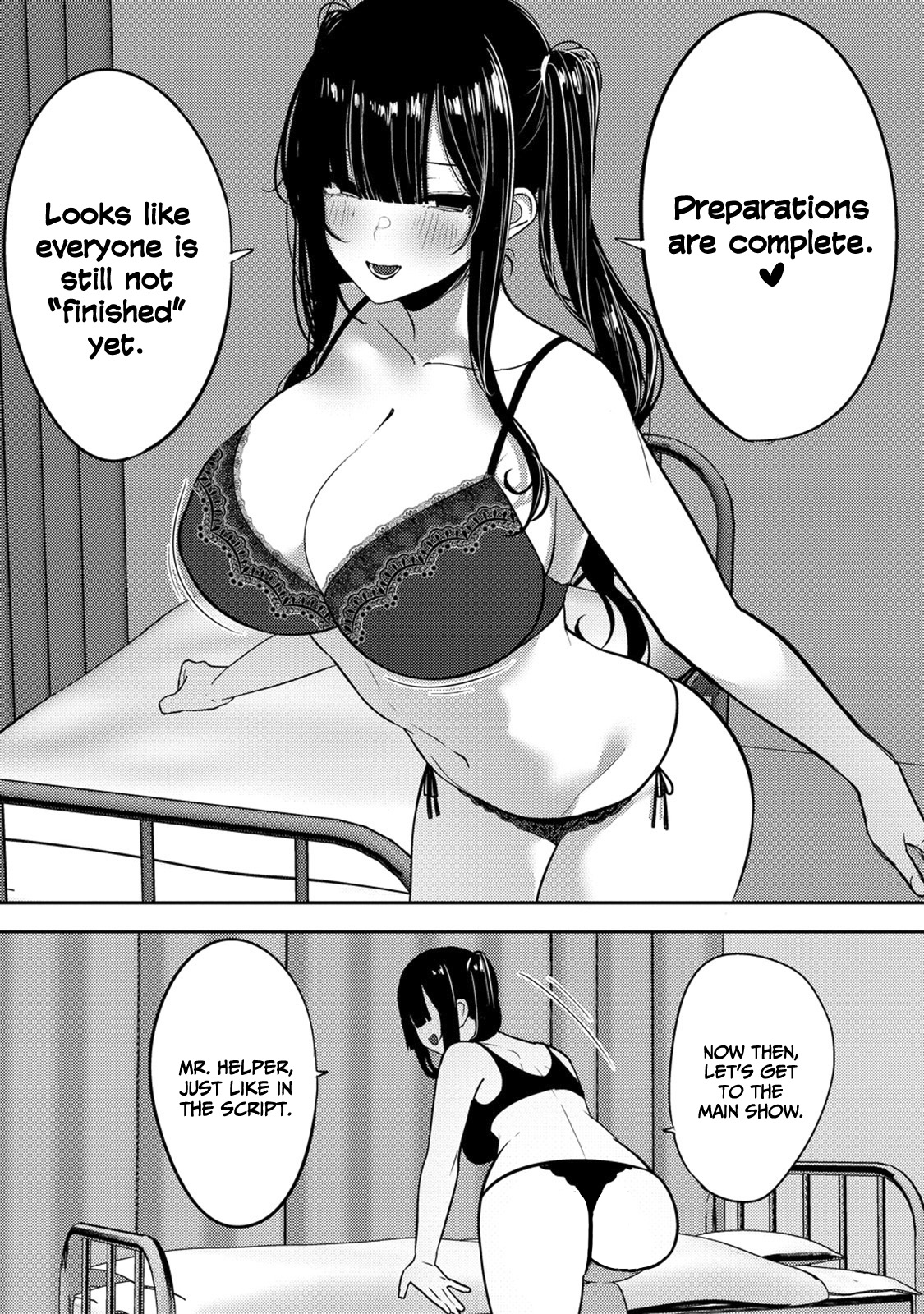 Halaman dari Mukuchina Miyashita-san no Shikiyoku Channel Chapter 3