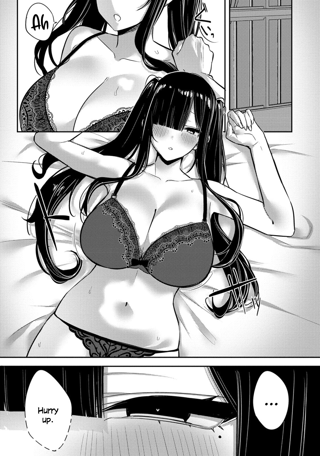 Halaman dari Mukuchina Miyashita-san no Shikiyoku Channel Chapter 3