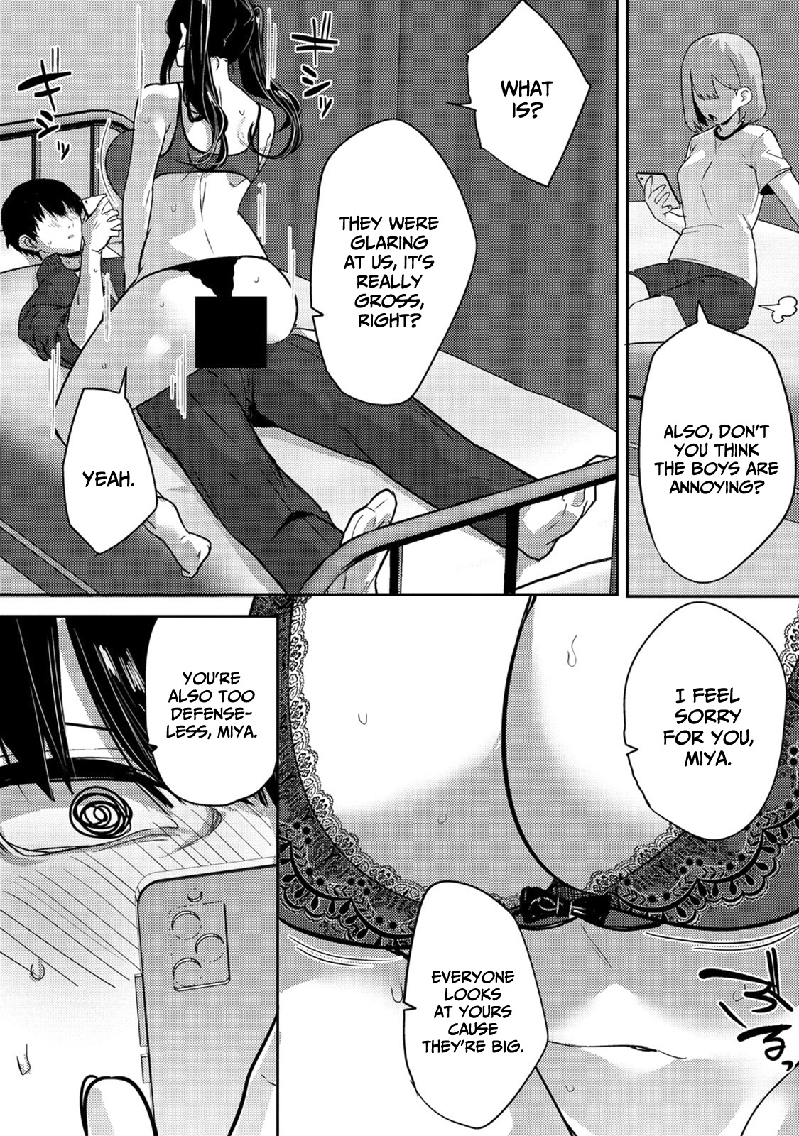 Halaman dari Mukuchina Miyashita-san no Shikiyoku Channel Chapter 3
