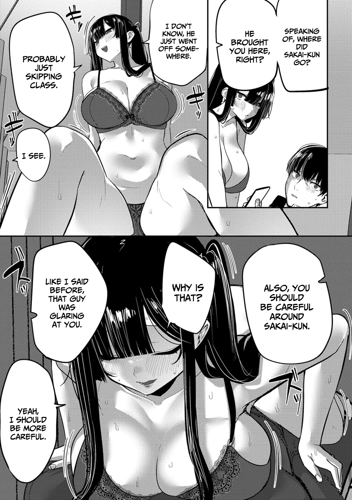 Halaman dari Mukuchina Miyashita-san no Shikiyoku Channel Chapter 3