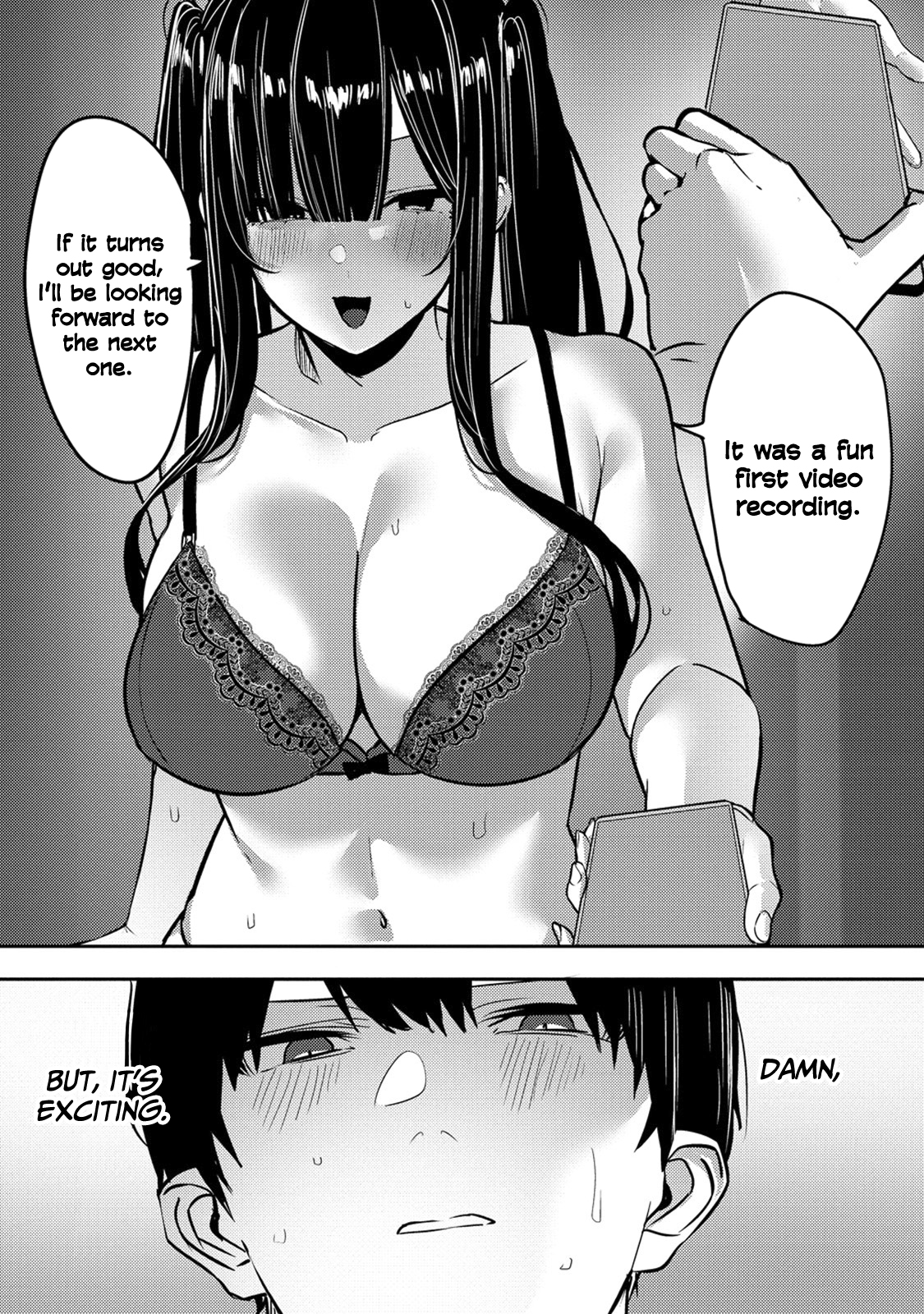 Halaman dari Mukuchina Miyashita-san no Shikiyoku Channel Chapter 3
