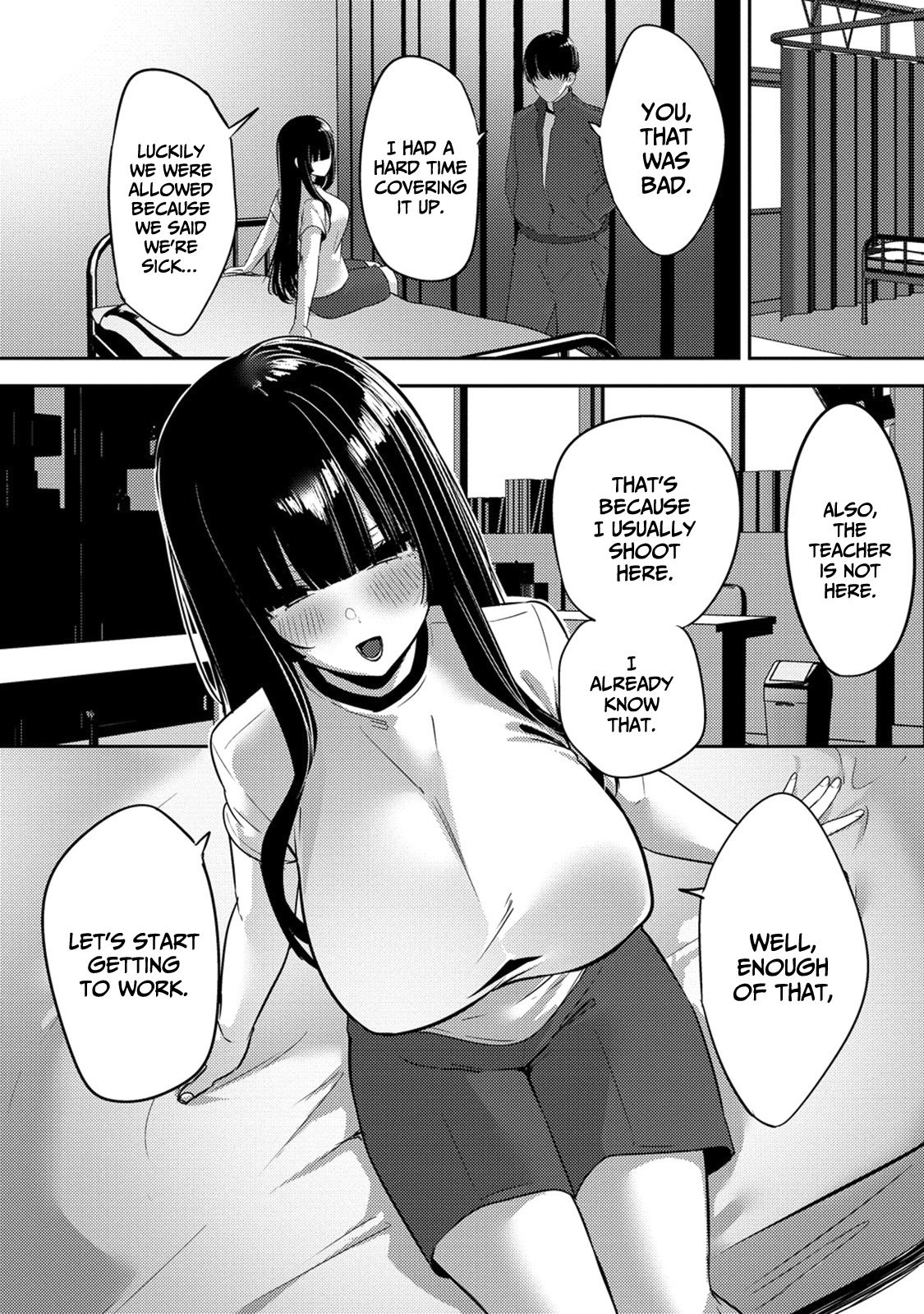 Halaman dari Mukuchina Miyashita-san no Shikiyoku Channel Chapter 3