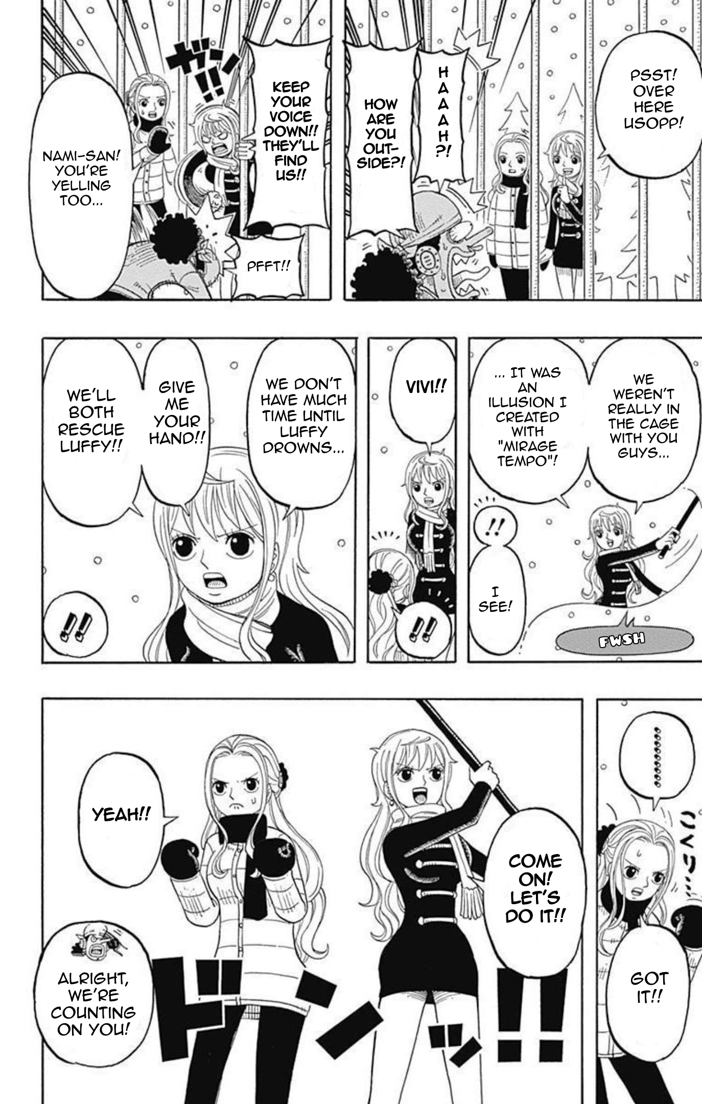 Halaman dari One Piece Party Chapter 11