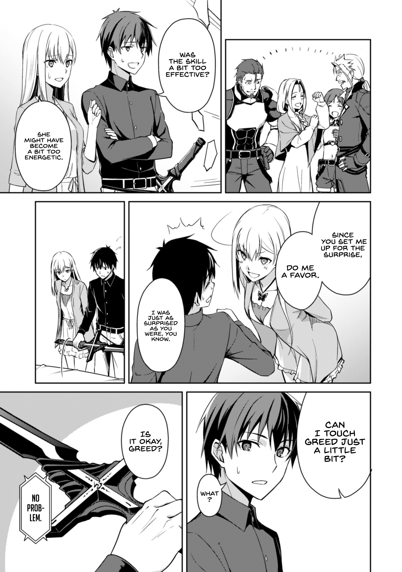 Halaman dari Boushoku no Berserk ~Ore dake Level to Iu Gainen wo Toppa suru~ Chapter 39