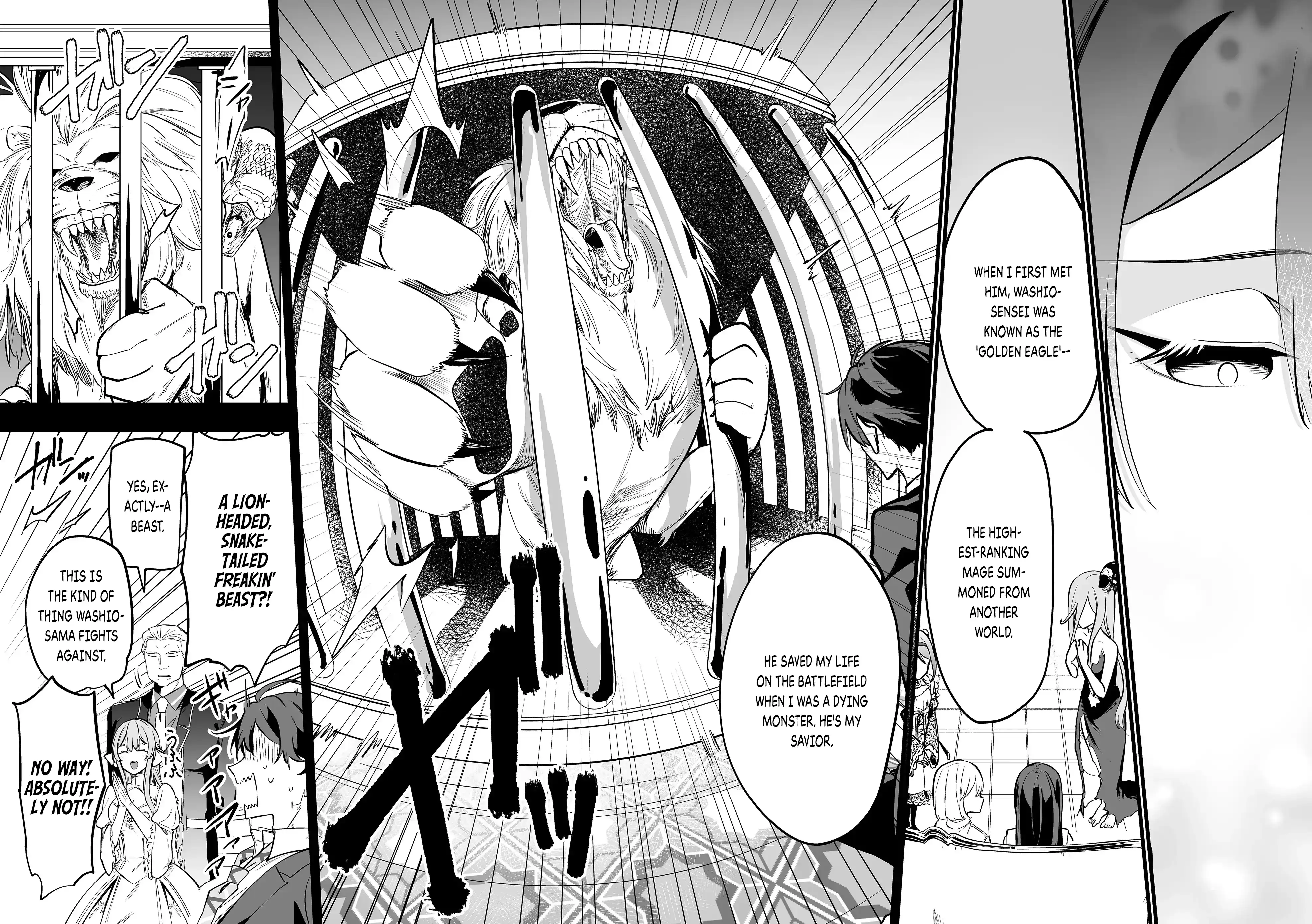 Halaman dari "Ano Toki Tasukete Itadaita Monster Musume desu." Isekai Ossan Kyoushi Totsuzen no Moteki ni Konwaku suru Chapter 30