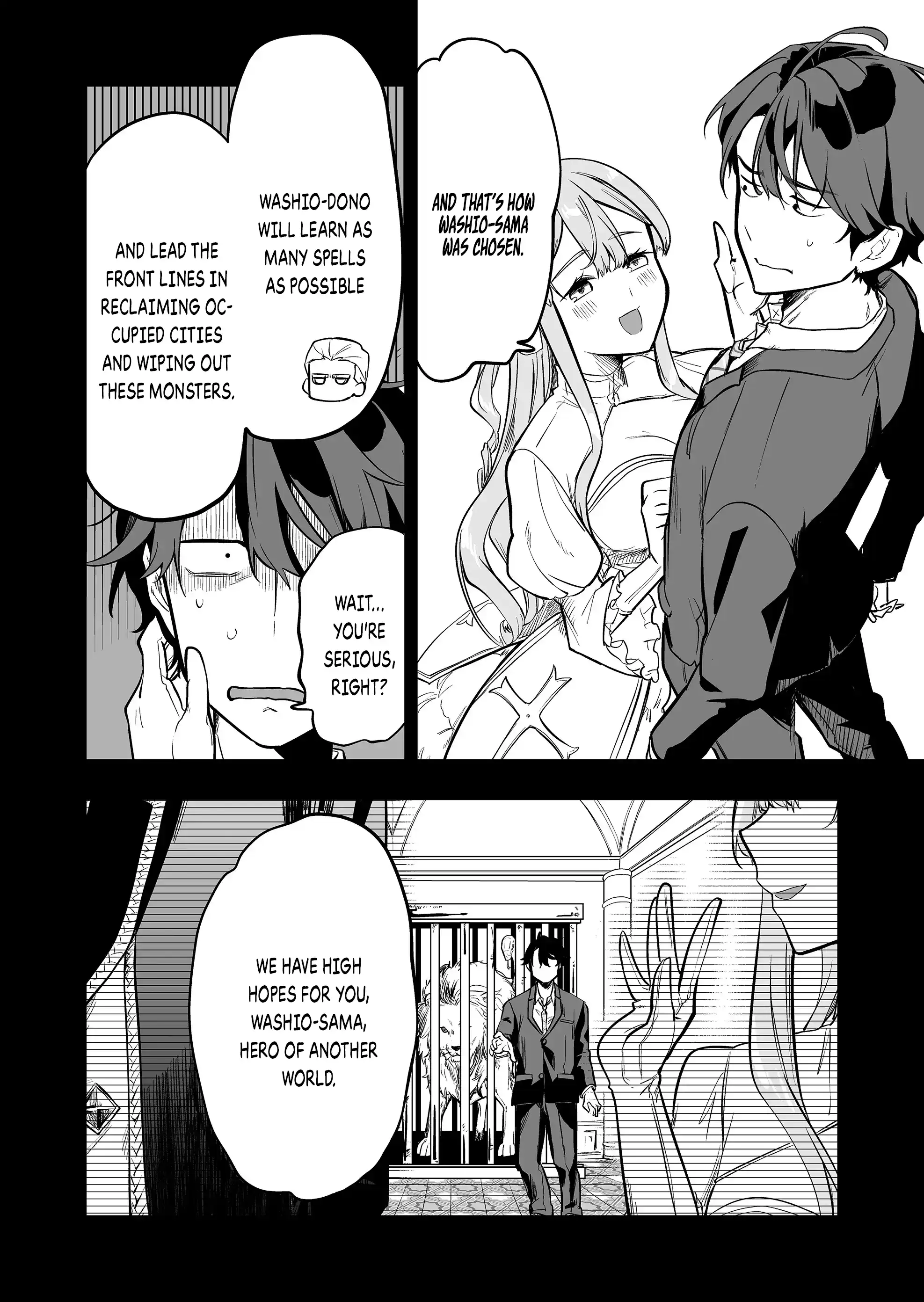 Halaman dari "Ano Toki Tasukete Itadaita Monster Musume desu." Isekai Ossan Kyoushi Totsuzen no Moteki ni Konwaku suru Chapter 30