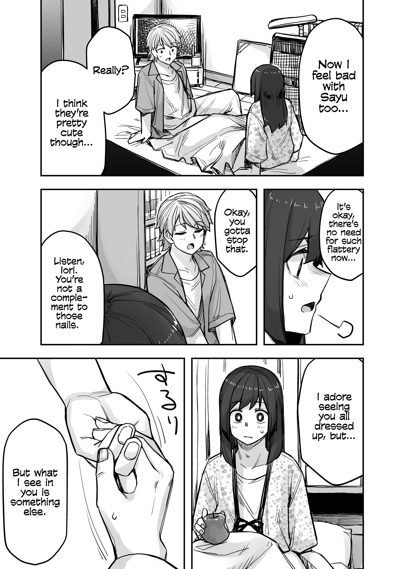 Halaman dari Ikemen Joshi to Josou Danshi Chapter 87