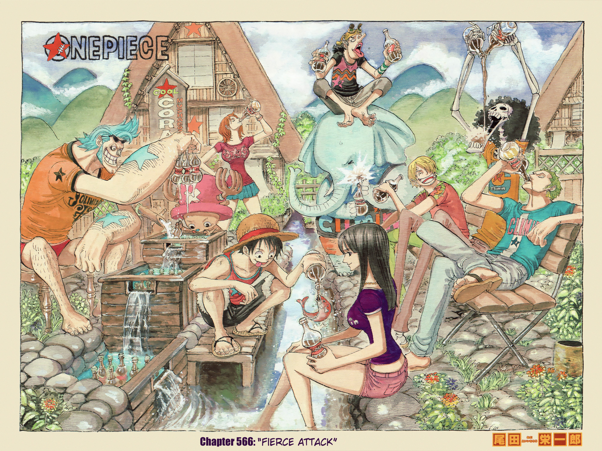Halaman dari One Piece (Official Colored) Chapter 566