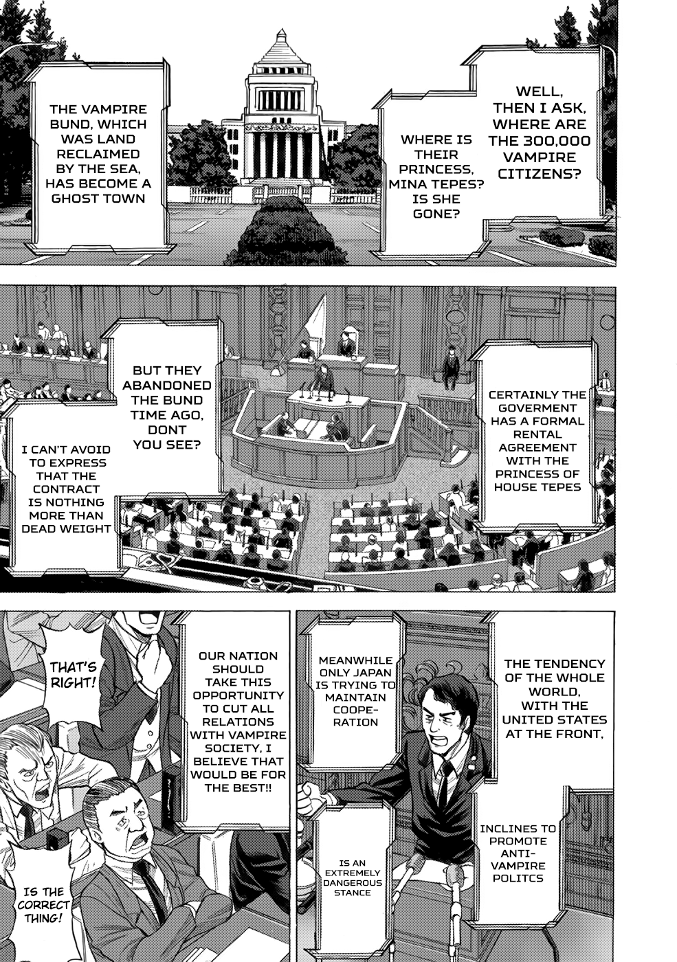 Halaman dari Dance in the Vampire Bund A.S.O. Chapter 3