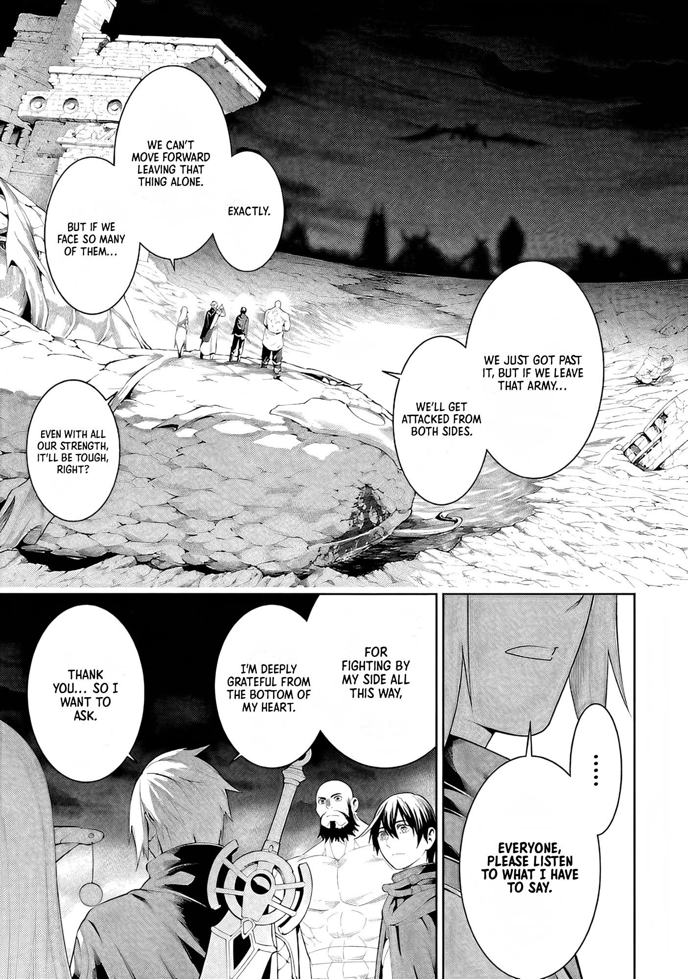 Halaman dari Tsuihousareru Tabi ni Skill wo Te ni Ireta Ore ga, 100 no Isekai de 2-shuume Musou Chapter 14.2