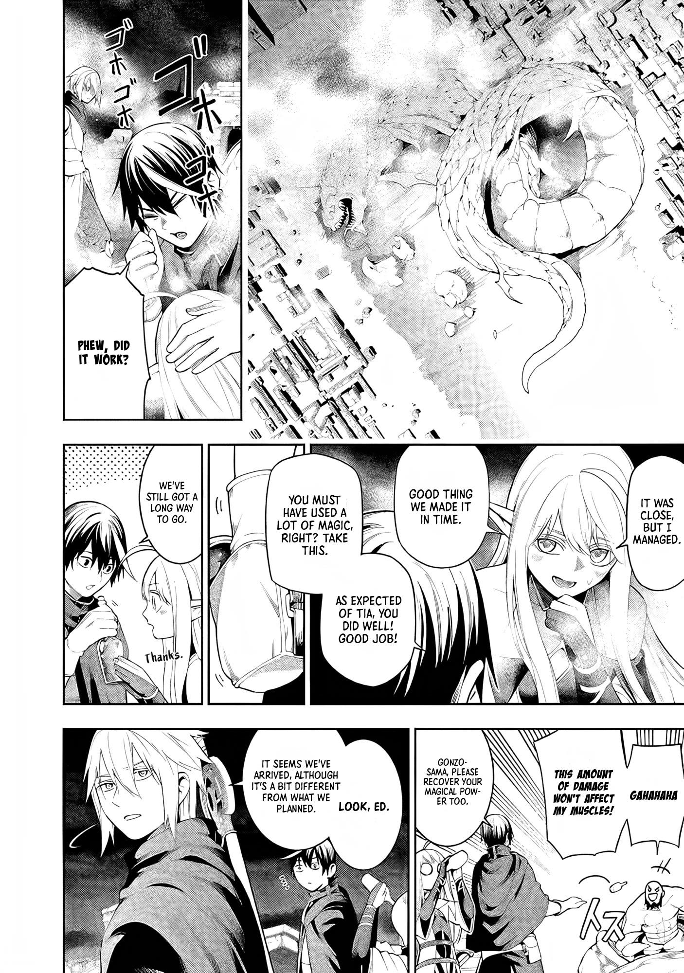 Halaman dari Tsuihousareru Tabi ni Skill wo Te ni Ireta Ore ga, 100 no Isekai de 2-shuume Musou Chapter 14.2