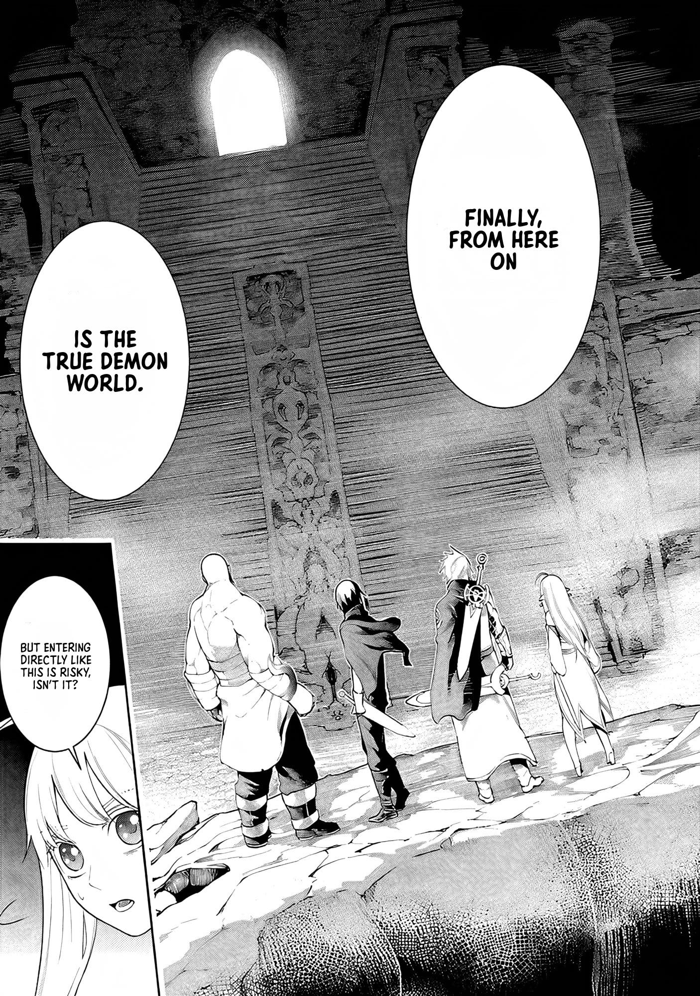 Halaman dari Tsuihousareru Tabi ni Skill wo Te ni Ireta Ore ga, 100 no Isekai de 2-shuume Musou Chapter 14.2