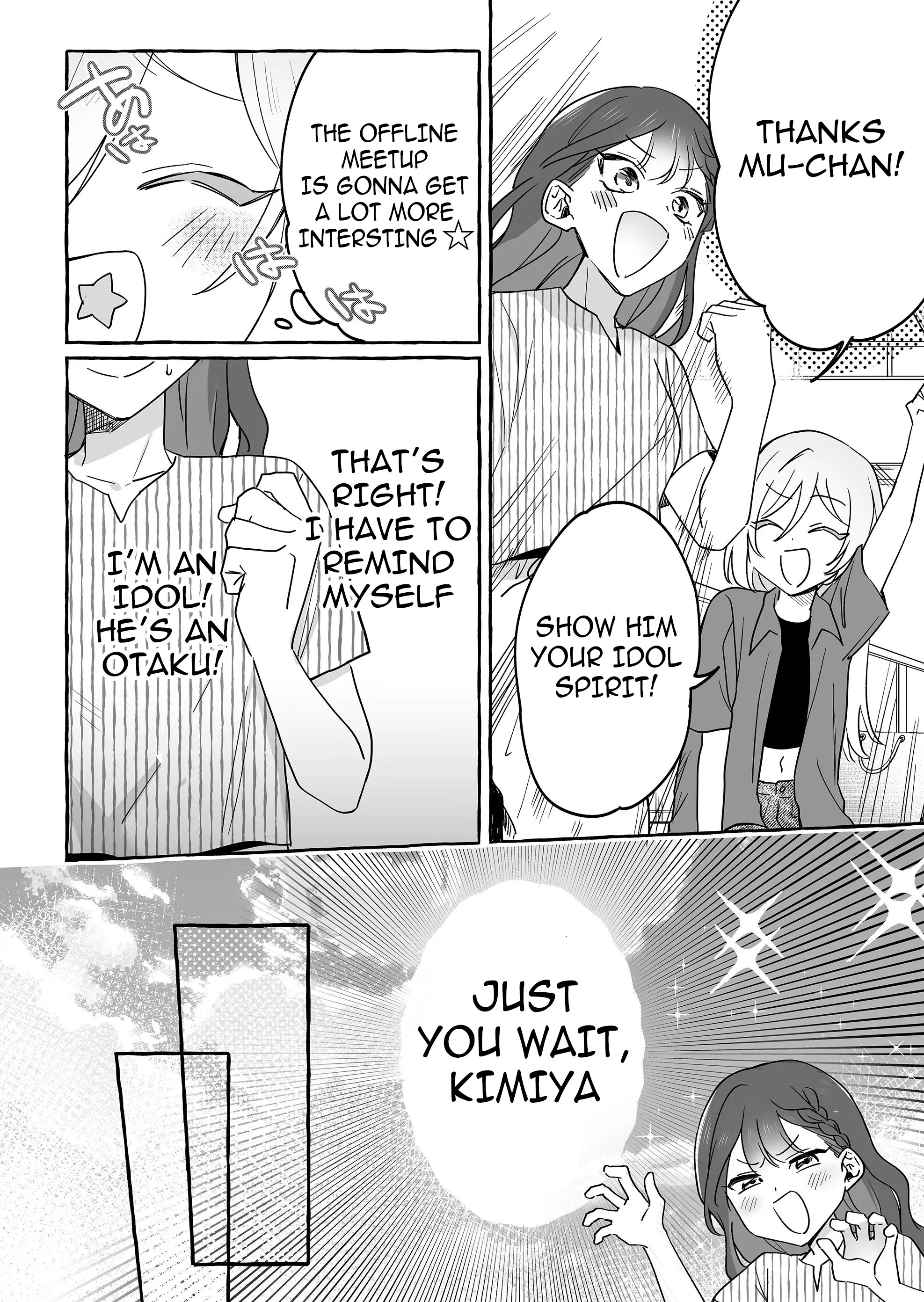 Halaman dari Damedol to Sekai ni Hitori Dake no Fan Chapter 32