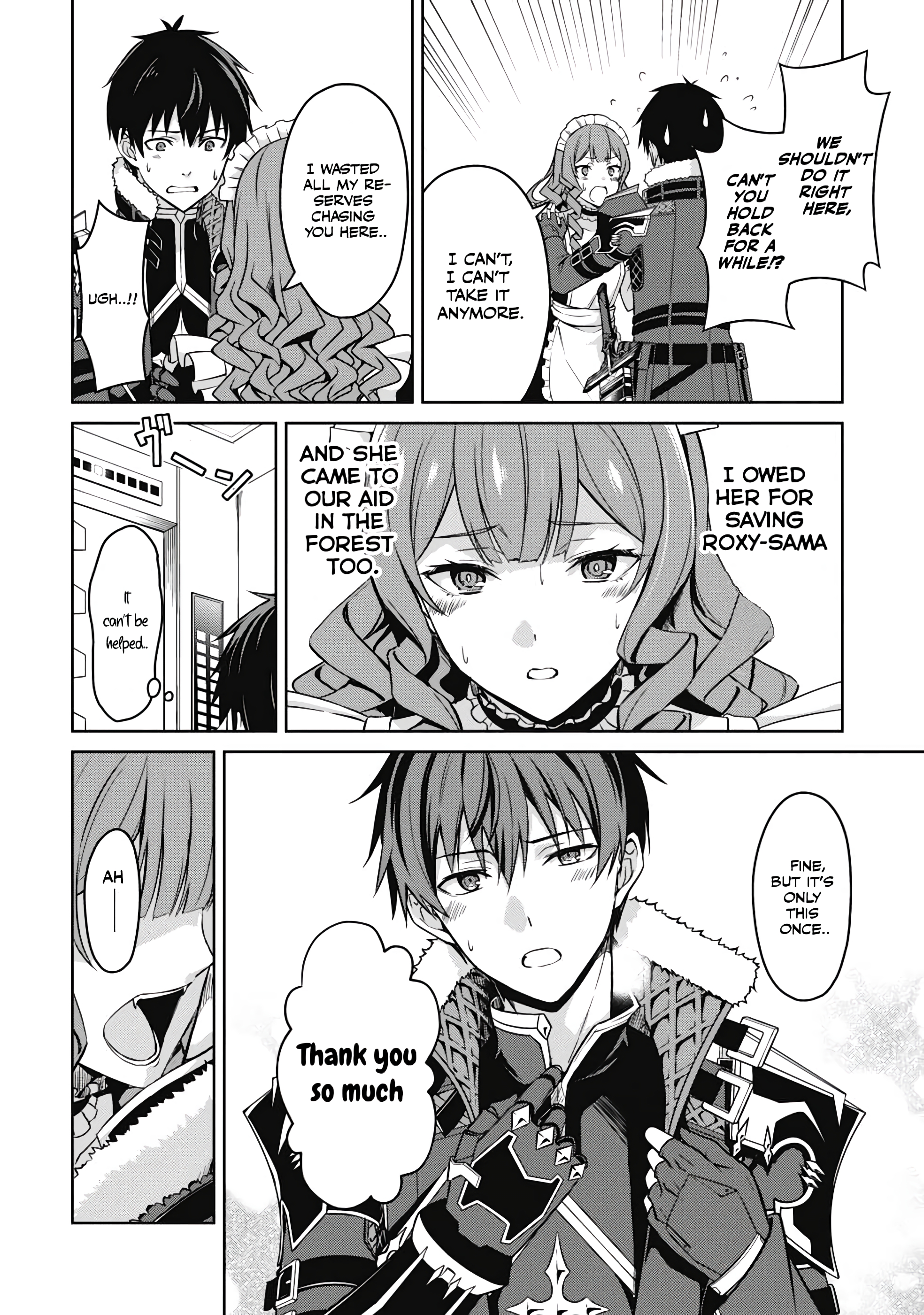 Halaman dari Boushoku no Berserk ~Ore dake Level to Iu Gainen wo Toppa suru~ Chapter 49