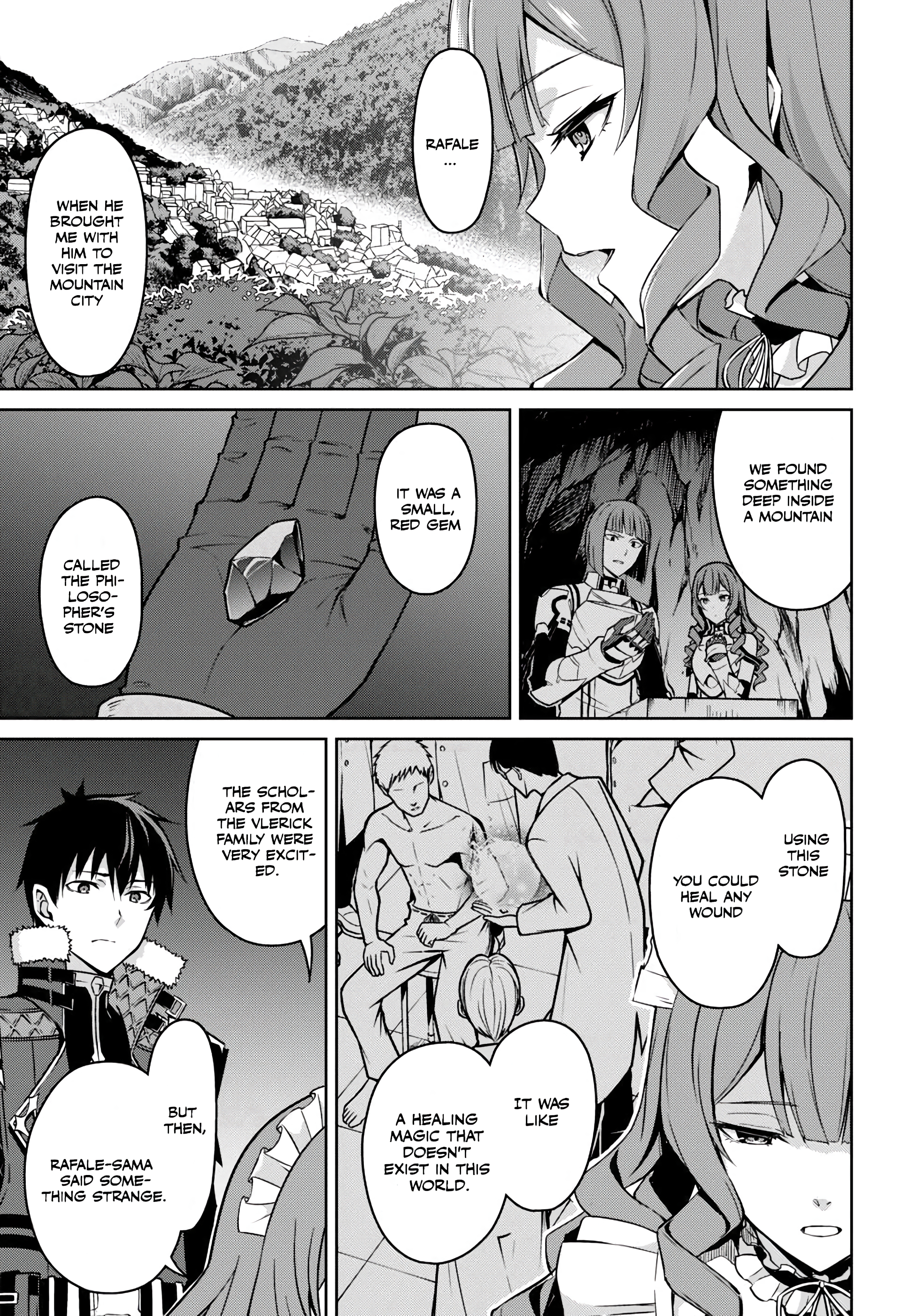 Halaman dari Boushoku no Berserk ~Ore dake Level to Iu Gainen wo Toppa suru~ Chapter 49
