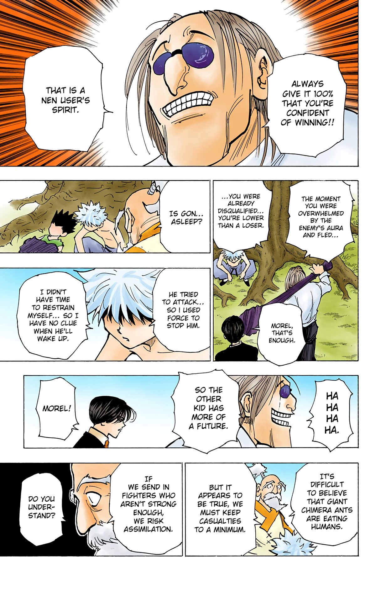 Halaman dari HUNTER x HUNTER (Official Colored) Chapter 199