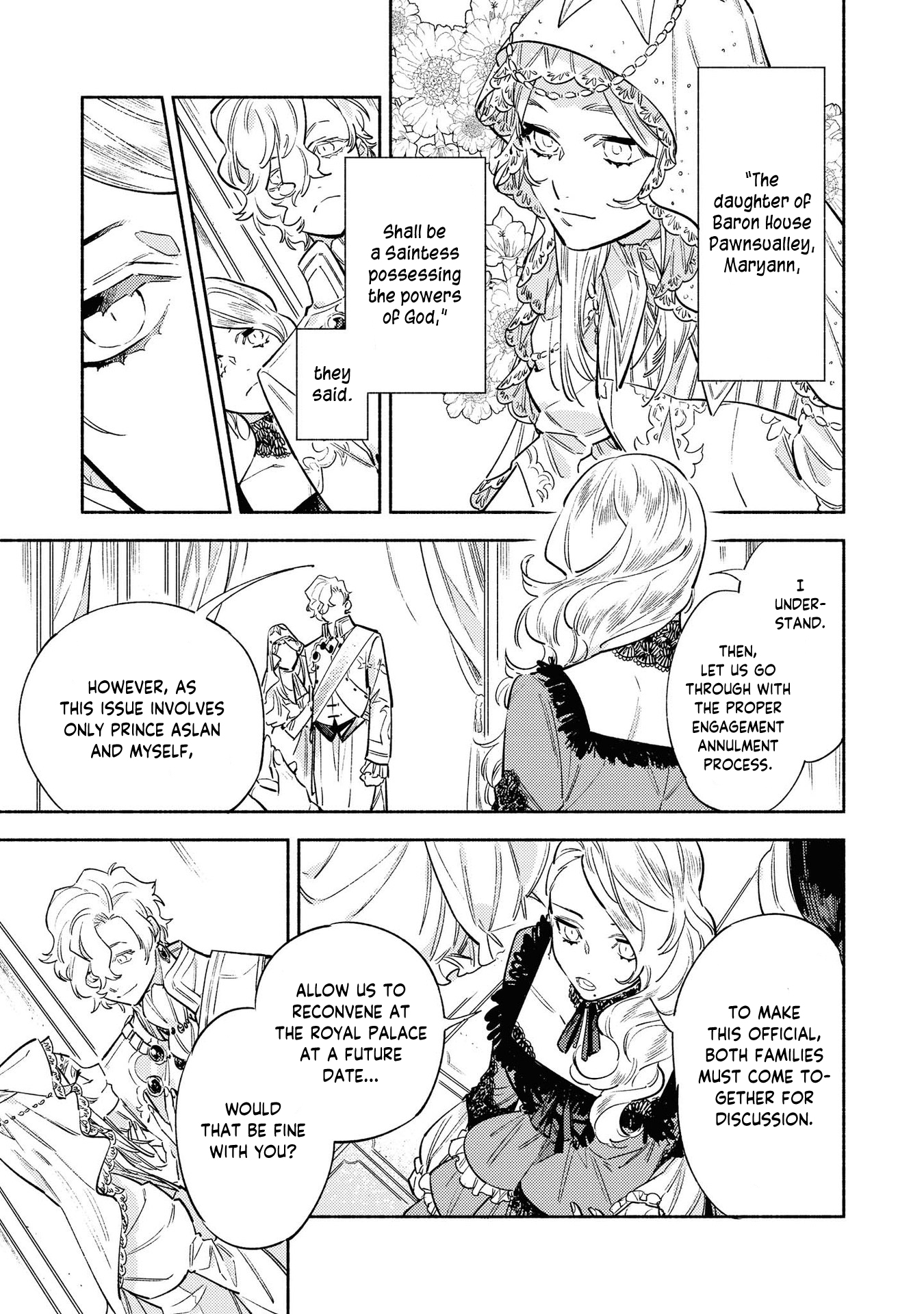 Halaman dari Though I May Be a Villainess, I'll Show You I Can Obtain Happiness! Chapter 3