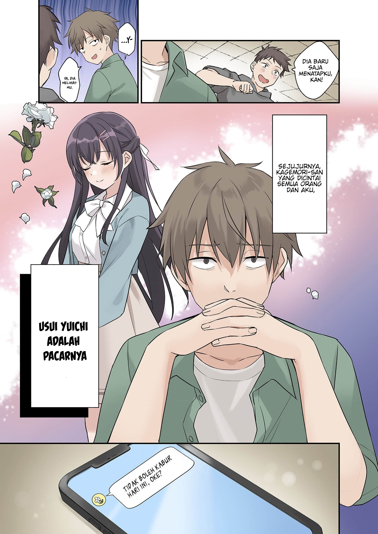 Lying Girlfriend Kagemori-san Chapter 1 - halaman 8
