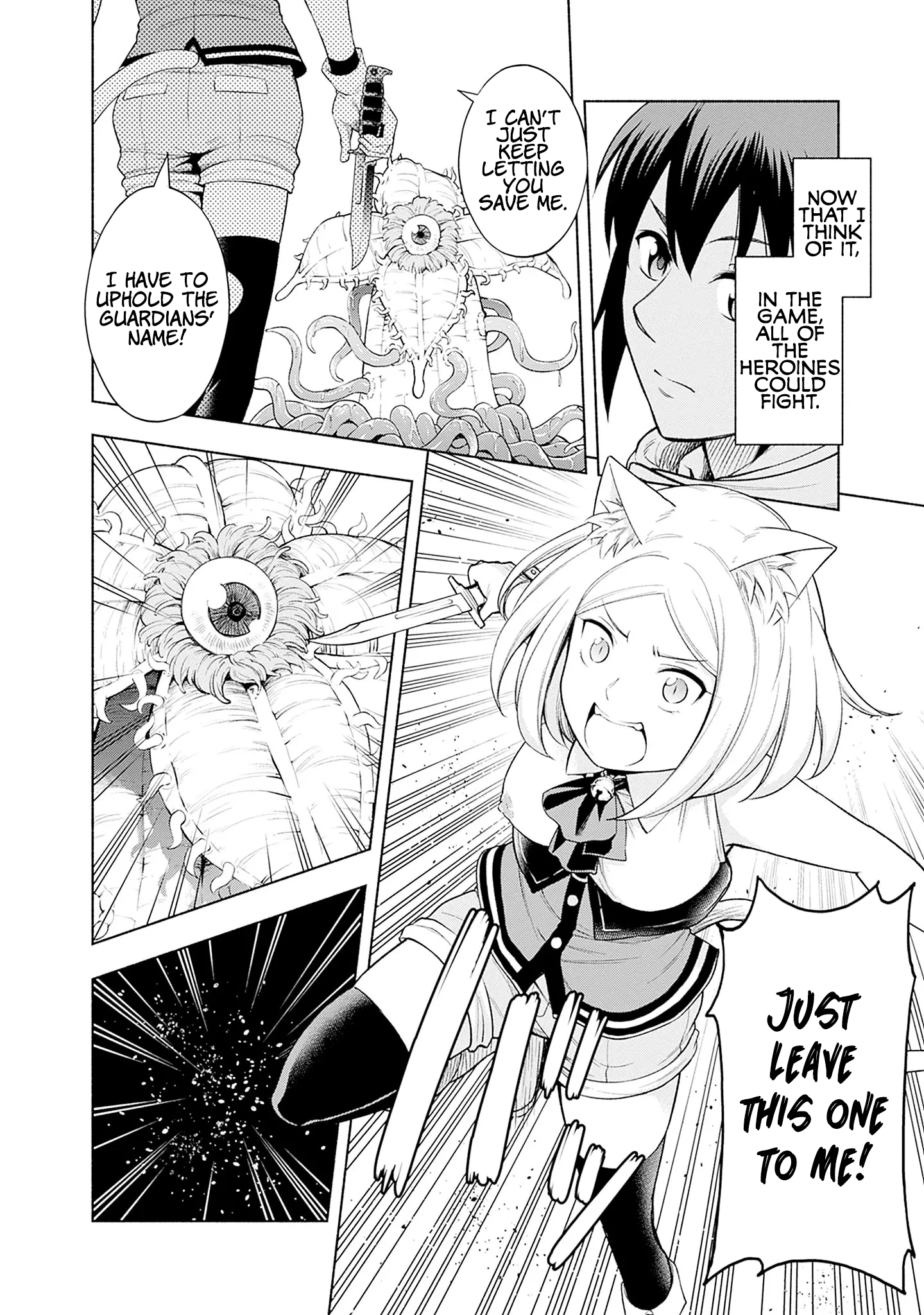 Halaman dari Eroge no Sekai de Slow Life ~Issho ni Isekai Teni shitekita Yarisaa no Daigakusei-tachi ni Tsuihou sareta node, Henkyou de Muteki ni Natte Shin no Heroine-tachi to Yoroshiku Yarimasu~ Chapter 2